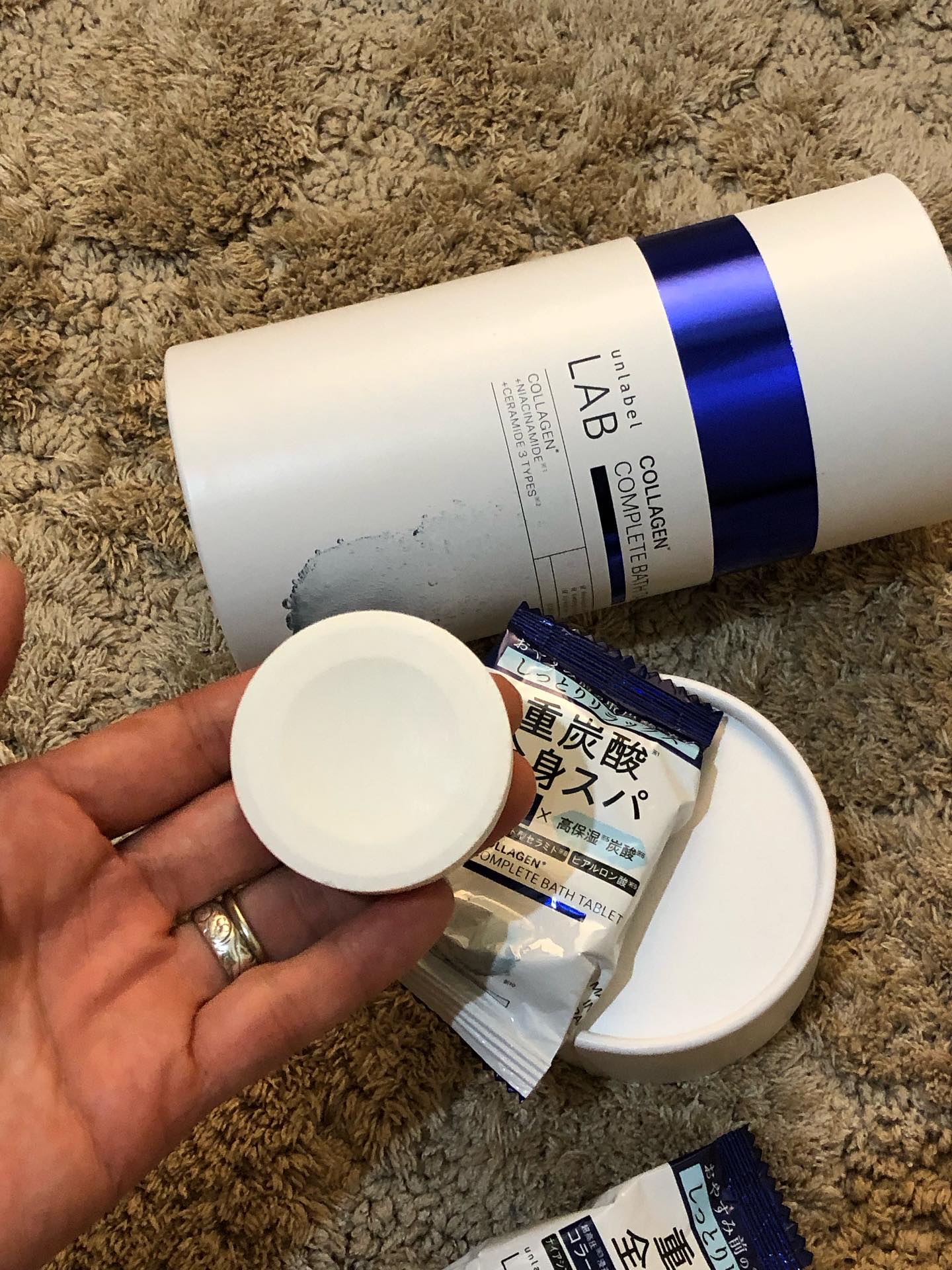 アンレーベル ラボ CO バスタブレット/unlabel/炭酸系入浴剤を使ったクチコミ（2枚目）