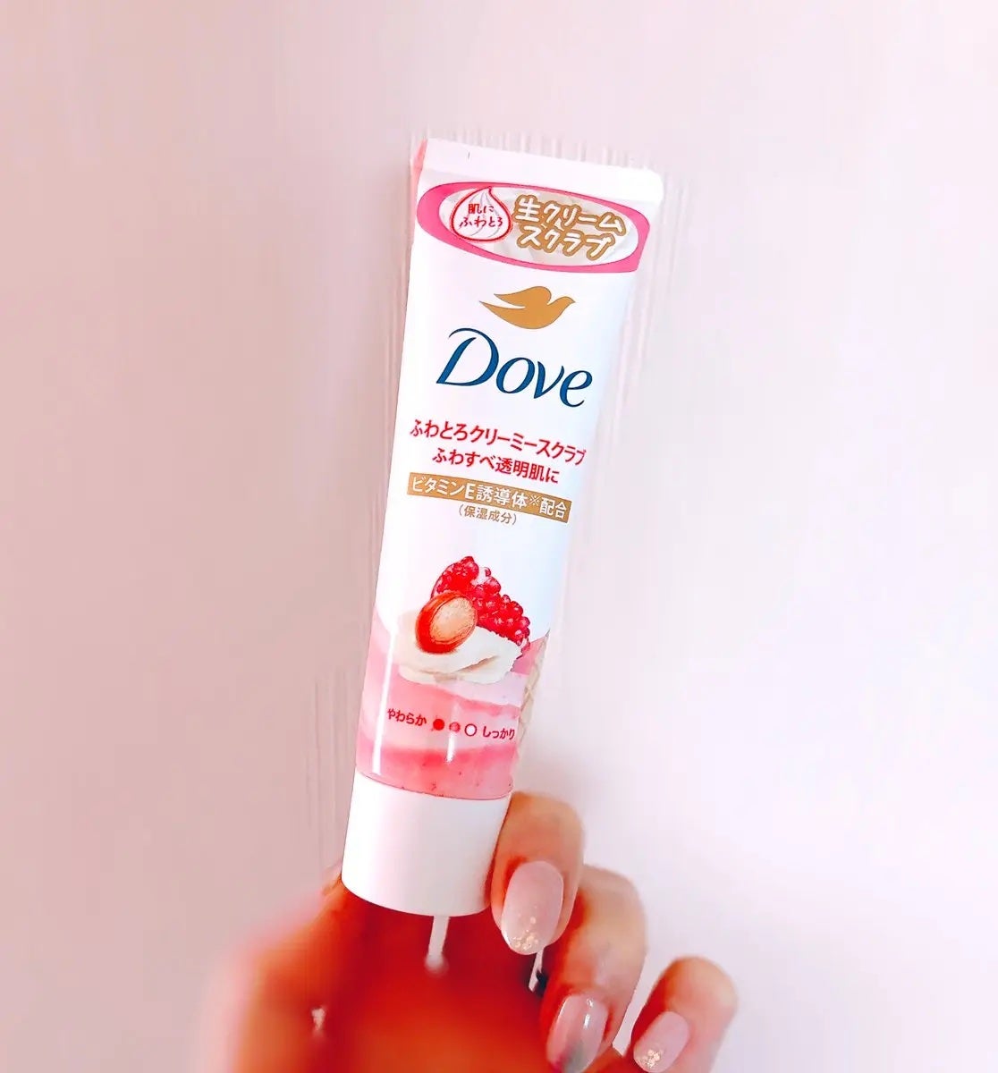 ダヴ ふわとろクリーミースクラブ ザクロ&シアバター/ダヴ/ボディスクラブを使ったクチコミ(1枚目)