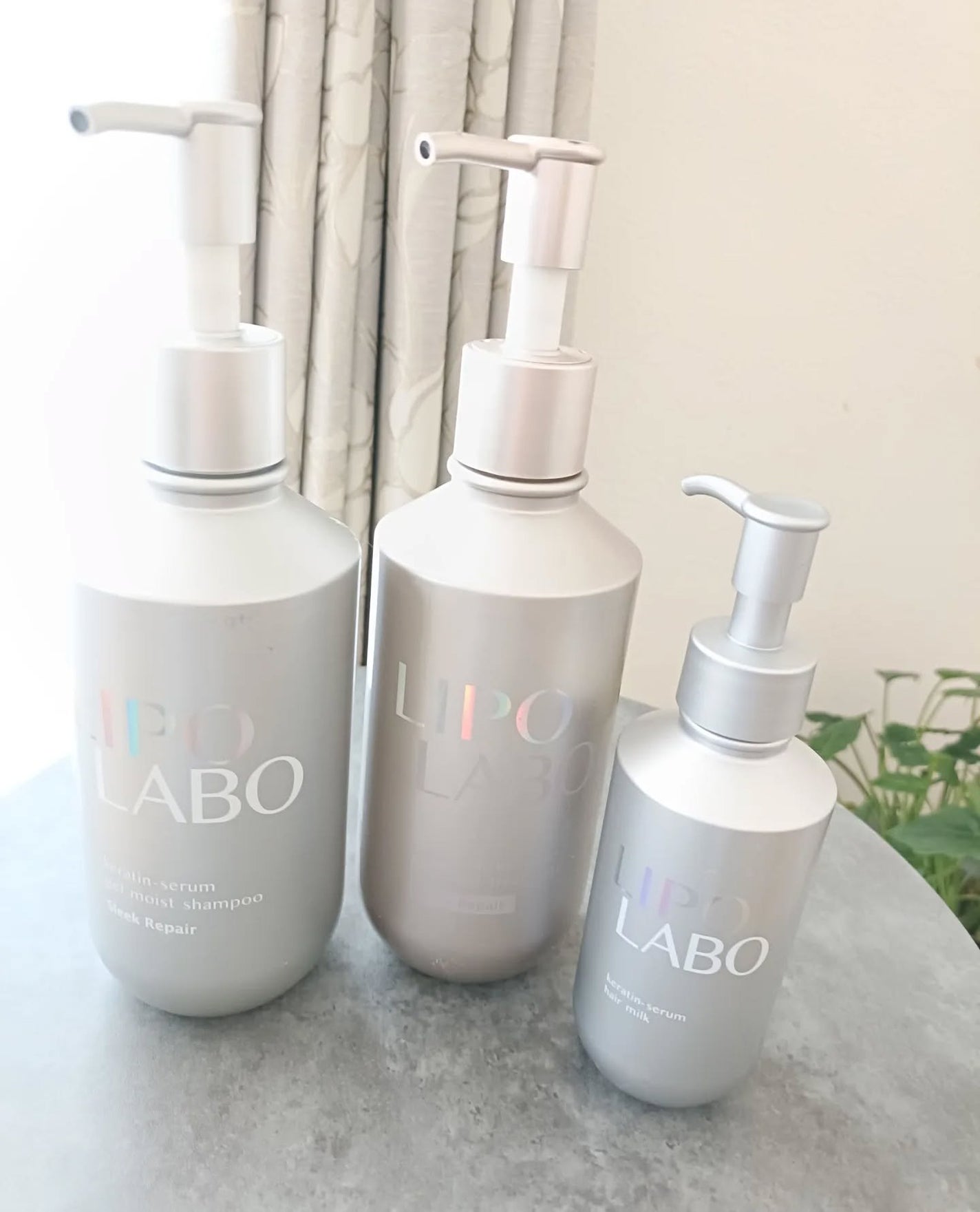 リポ ラボ ケラチンセラム ジェルモイスト シャンプー /トリートメントスリークリペア*/LIPO LABO/市販シャンプーを使ったクチコミ(1枚目)