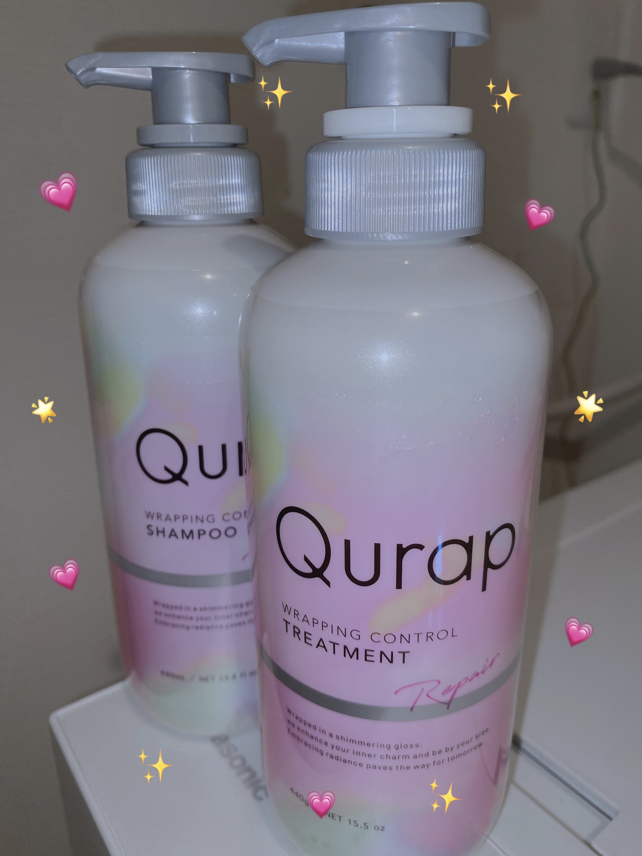 ラッピングコントロールシャンプー/トリートメント/Qurap/市販シャンプーを使ったクチコミ（1枚目）