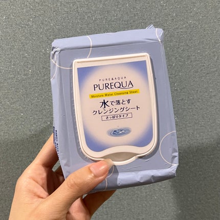 PUREQUA水で落とすクレンジング/PUREQUA(ピュアクア)/クレンジングシートを使ったクチコミ(1枚目)