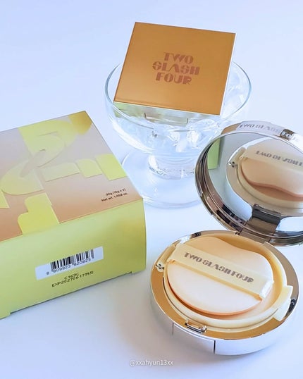 エンジェリックサテンクッション/TWO SLASH FOUR/クッションファンデーションを使ったクチコミ(2枚目)