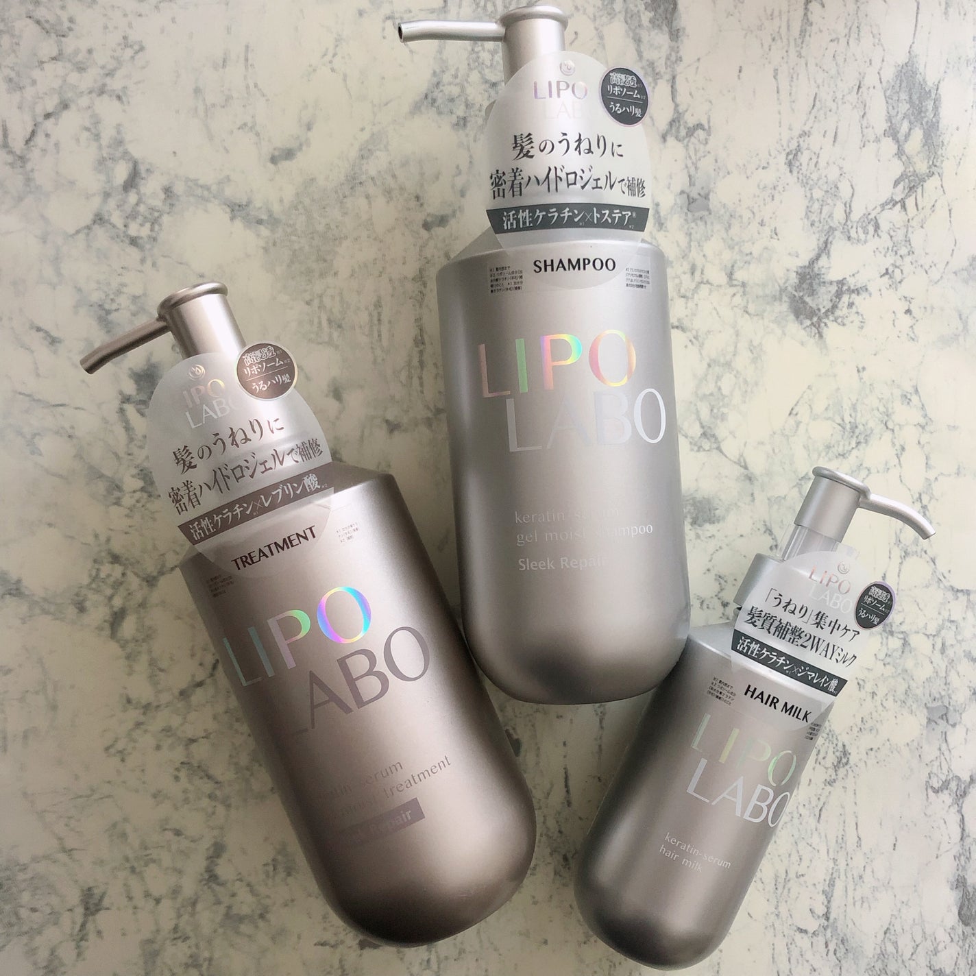 リポ ラボ ケラチンセラム ジェルモイスト シャンプー /トリートメントスリークリペア*/LIPO LABO/市販シャンプーを使ったクチコミ(8枚目)