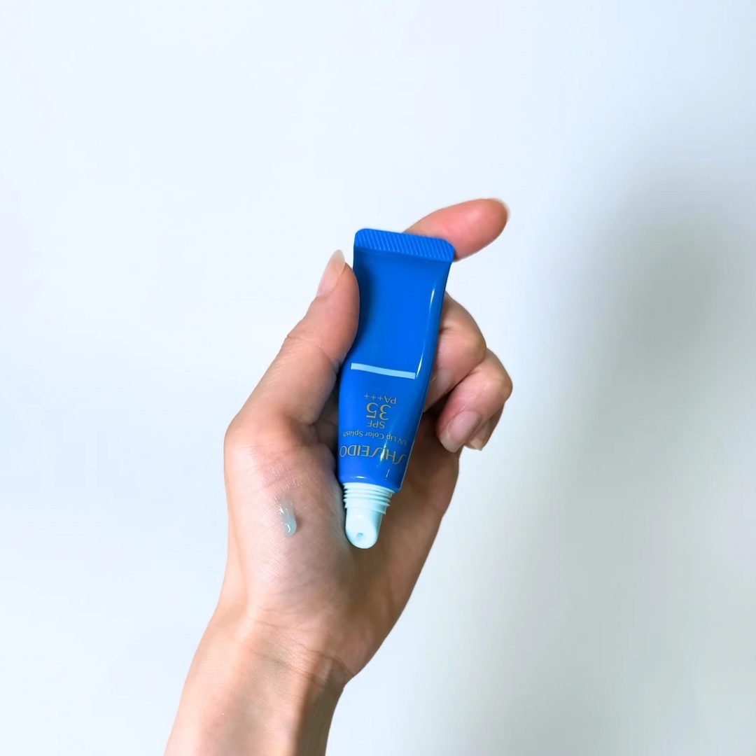 サンケア ＵＶリップカラースプラッシュ タヒチブルー/SHISEIDO/リップグロスを使ったクチコミ（1枚目）