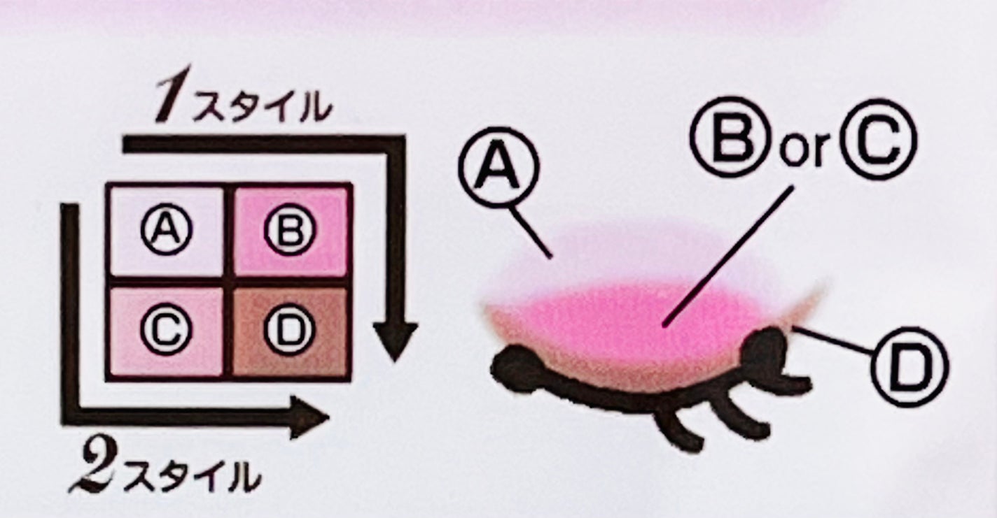 &. Wチャーム アイシャドウ2スタイルカラーパレット/DAISO/アイシャドウパレットを使ったクチコミ(3枚目)