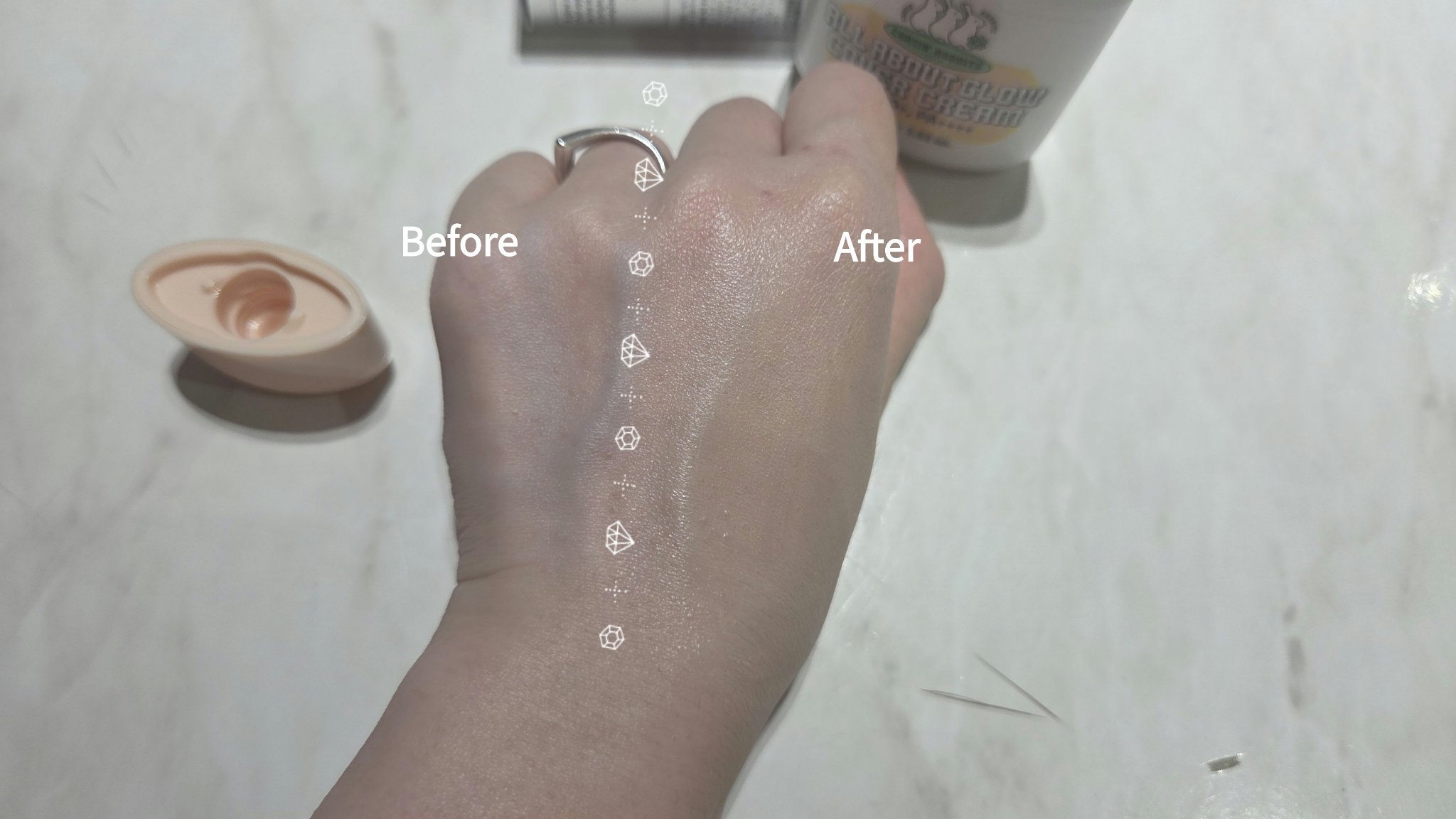 オールアバウトグロウカバークリーム/CHASIN'RABBITS/日焼け止めクリームを使ったクチコミ（3枚目）