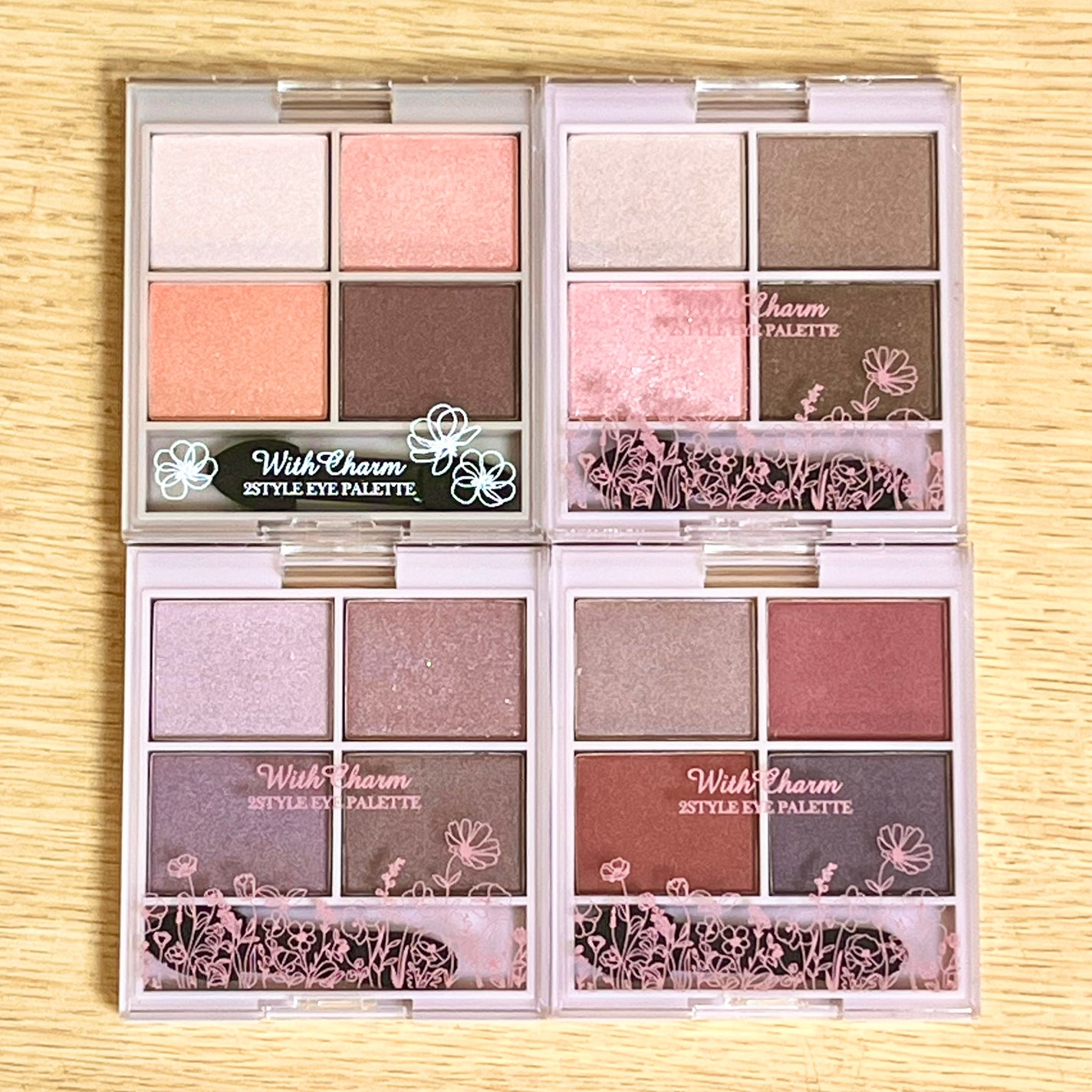 &. Wチャーム アイシャドウ2スタイルカラーパレット/DAISO/アイシャドウパレットを使ったクチコミ(2枚目)