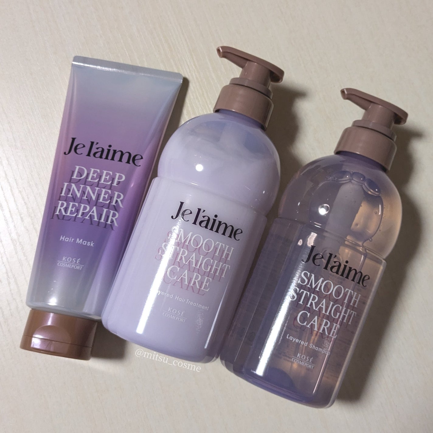 ジュレーム レイヤード シャンプー/ヘアトリートメント(スムースストレートケア)/Je l'aime/市販シャンプーを使ったクチコミ(2枚目)