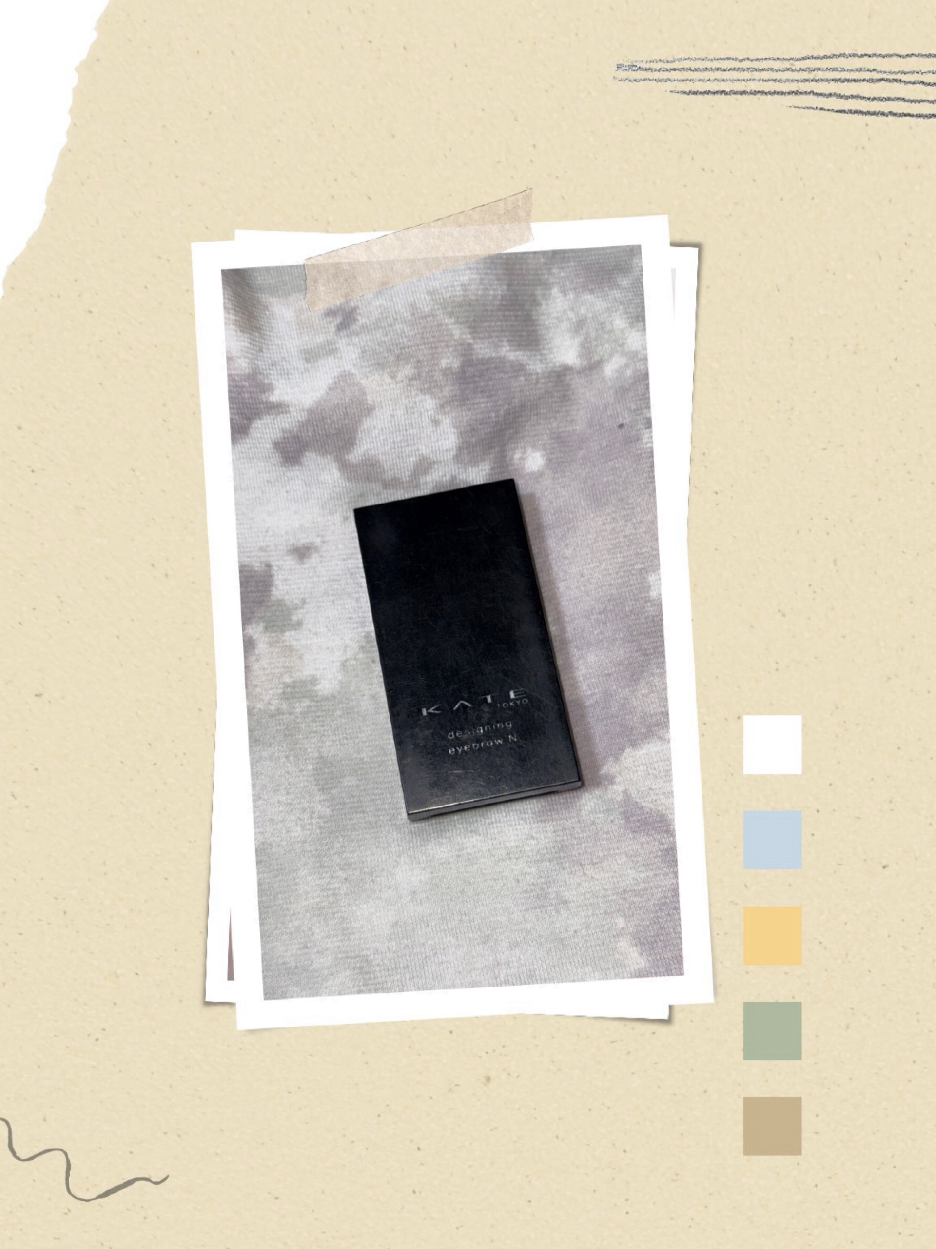 ケイト デザイニングアイブロウ3D/KATE/パウダーアイブロウを使ったクチコミ（1枚目）