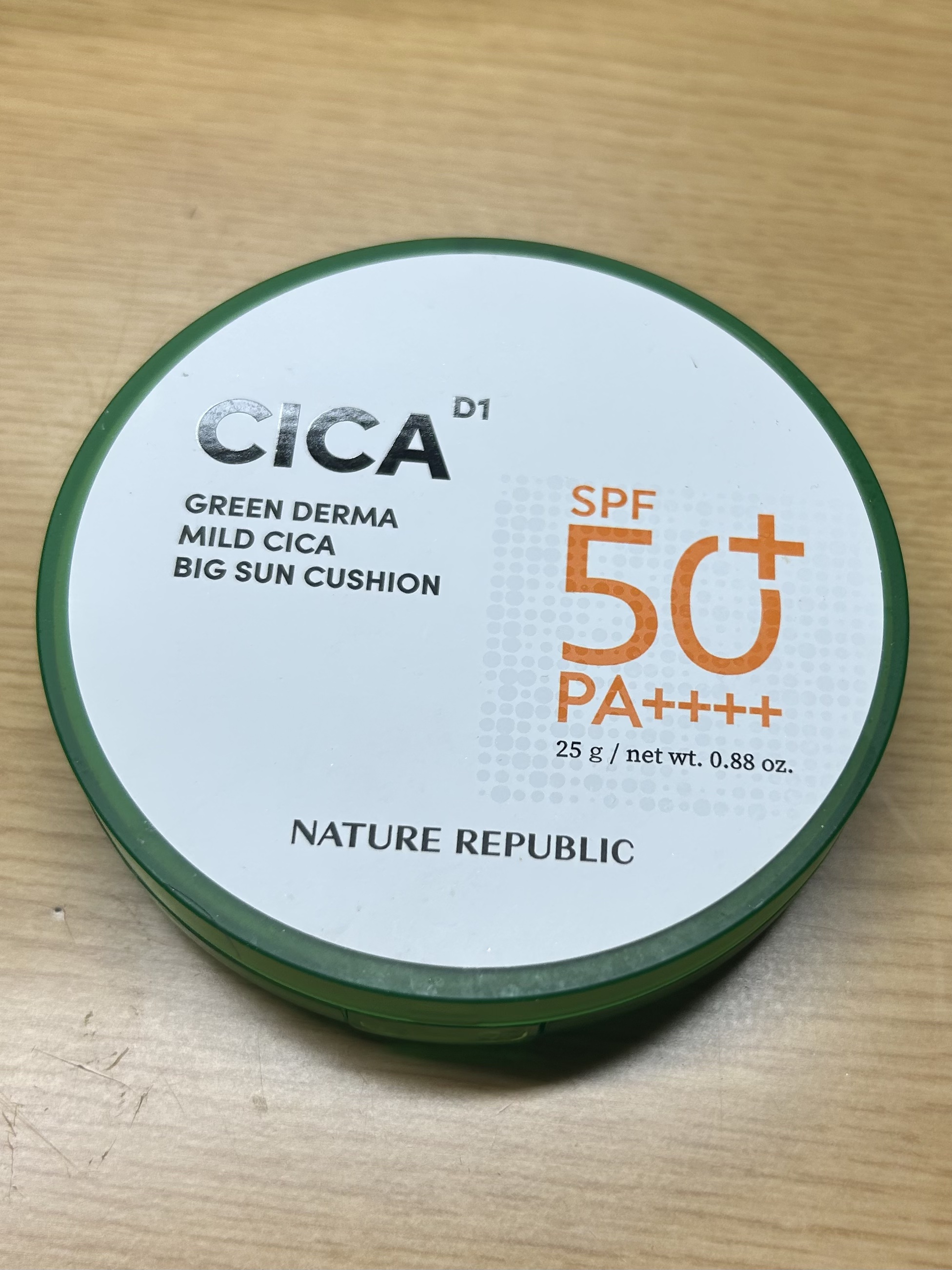 ネイチャーリパブリック グリーンダーママイルドシカビックUVクッションのクチコミ「ネイチャーリパブリック
グリーンダーママイルドシカビックUVクッション

珍しくて気になって購.....」（1枚目）