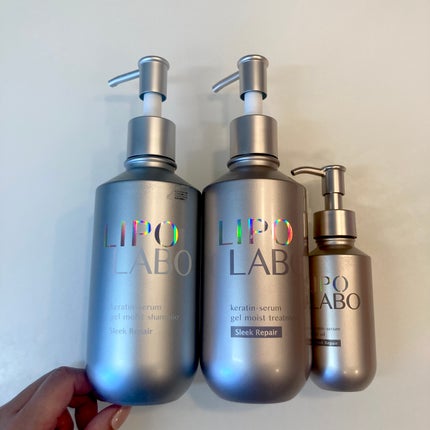リポ ラボ ケラチンセラム ジェルモイスト シャンプー /トリートメントスリークリペア*/LIPO LABO/市販シャンプーを使ったクチコミ(8枚目)