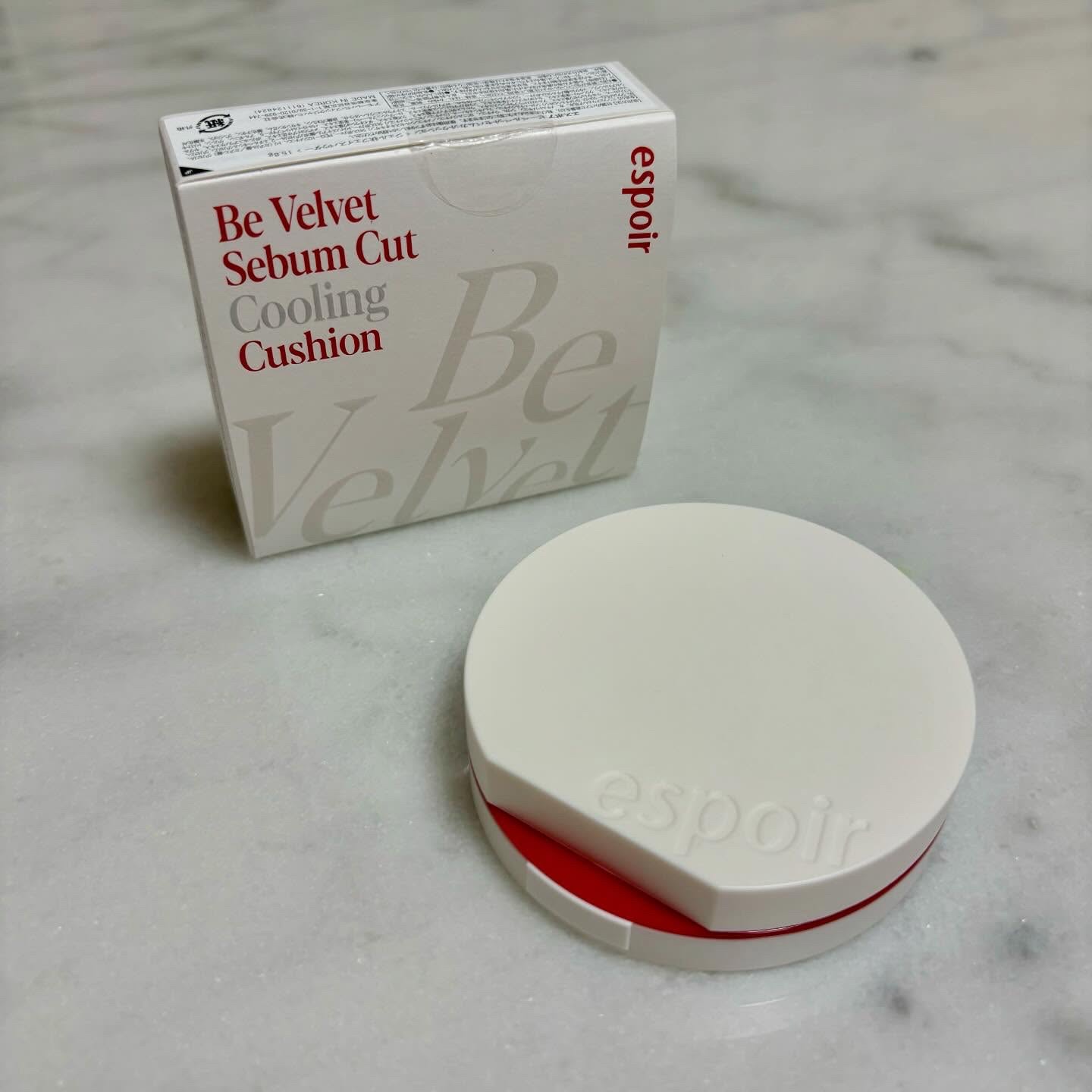 ビーベルベット セバムカットクッション/espoir/プレストパウダーを使ったクチコミ（1枚目）