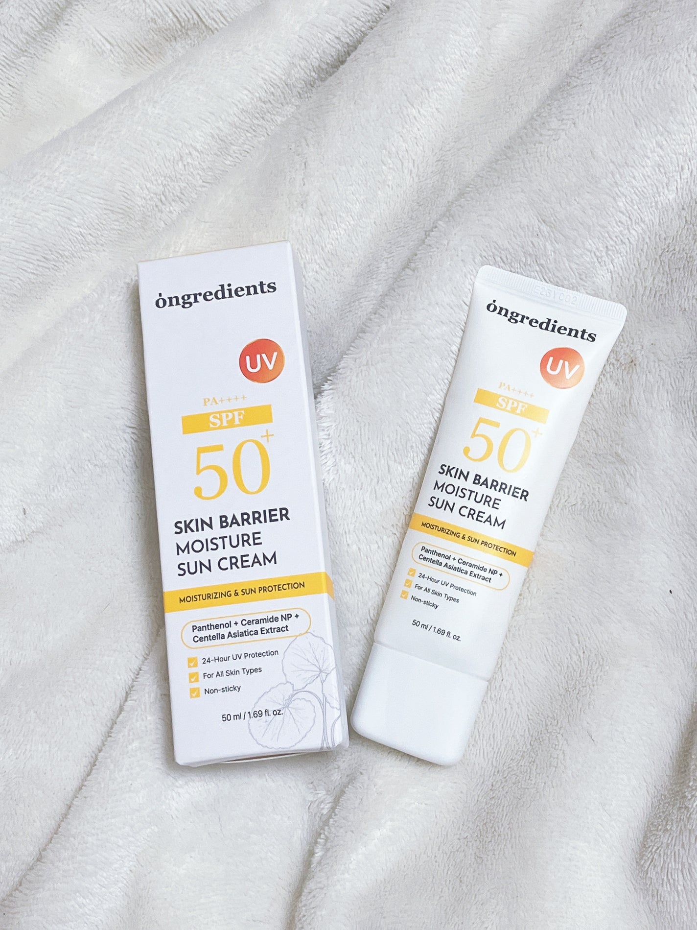 スキンバリアモイスチャーサンクリーム/Ongredients/日焼け止めクリームを使ったクチコミ(3枚目)