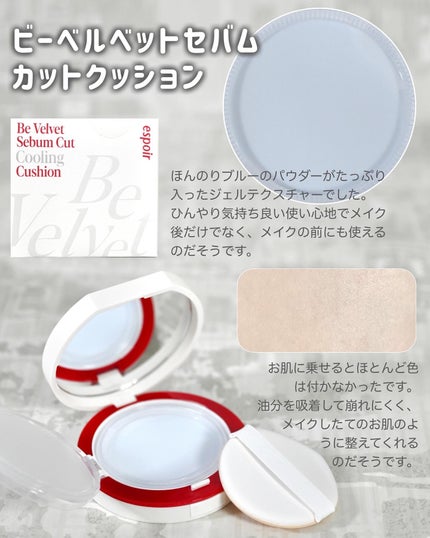 ビーベルベットカバークッション/espoir/クッションファンデーションを使ったクチコミ(5枚目)