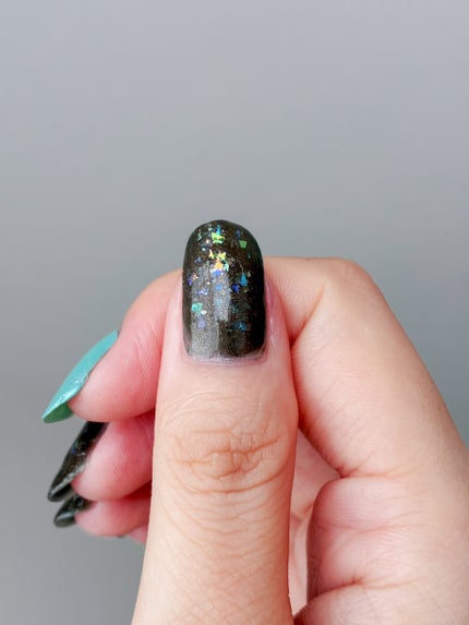 ネイルホリック ラメ トップコート 02 グレイズド/ネイルホリック/ネイルトップコートの画像