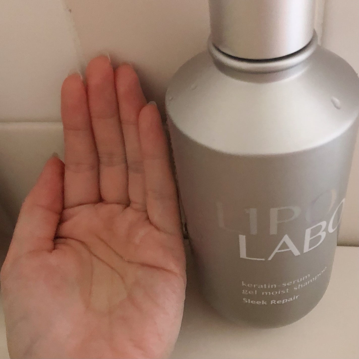 リポ ラボ ケラチンセラム ジェルモイスト シャンプー /トリートメントスリークリペア*/LIPO LABO/市販シャンプーを使ったクチコミ(2枚目)