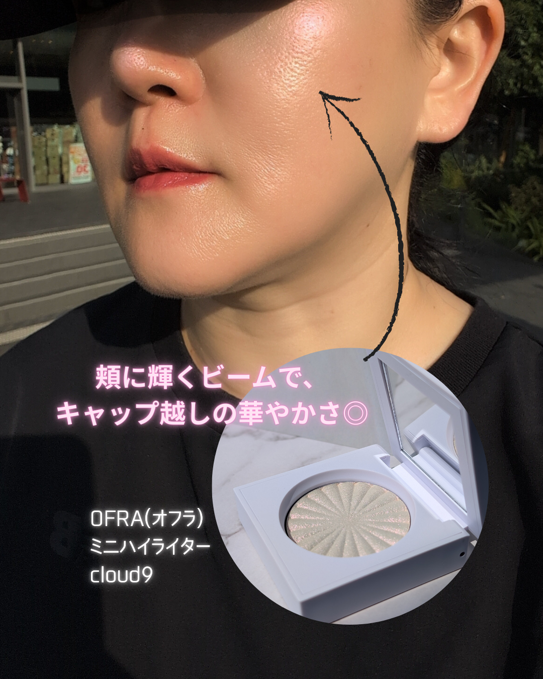 OFRA mini Highlighter/Ofra Cosmetics/パウダーハイライトを使ったクチコミ（3枚目）