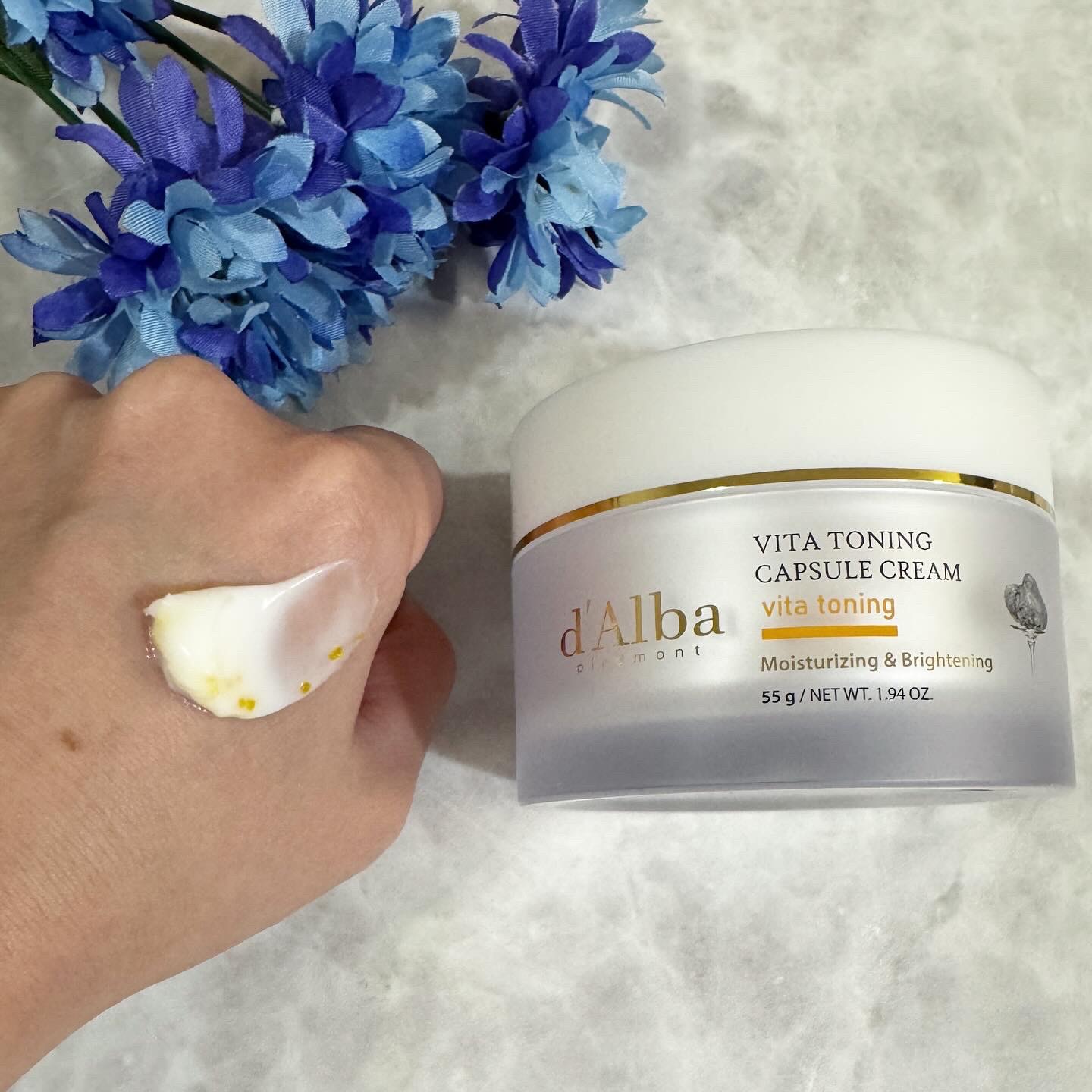 ビタトーニングカプセルクリーム/ダルバ/フェイスクリームを使ったクチコミ（3枚目）