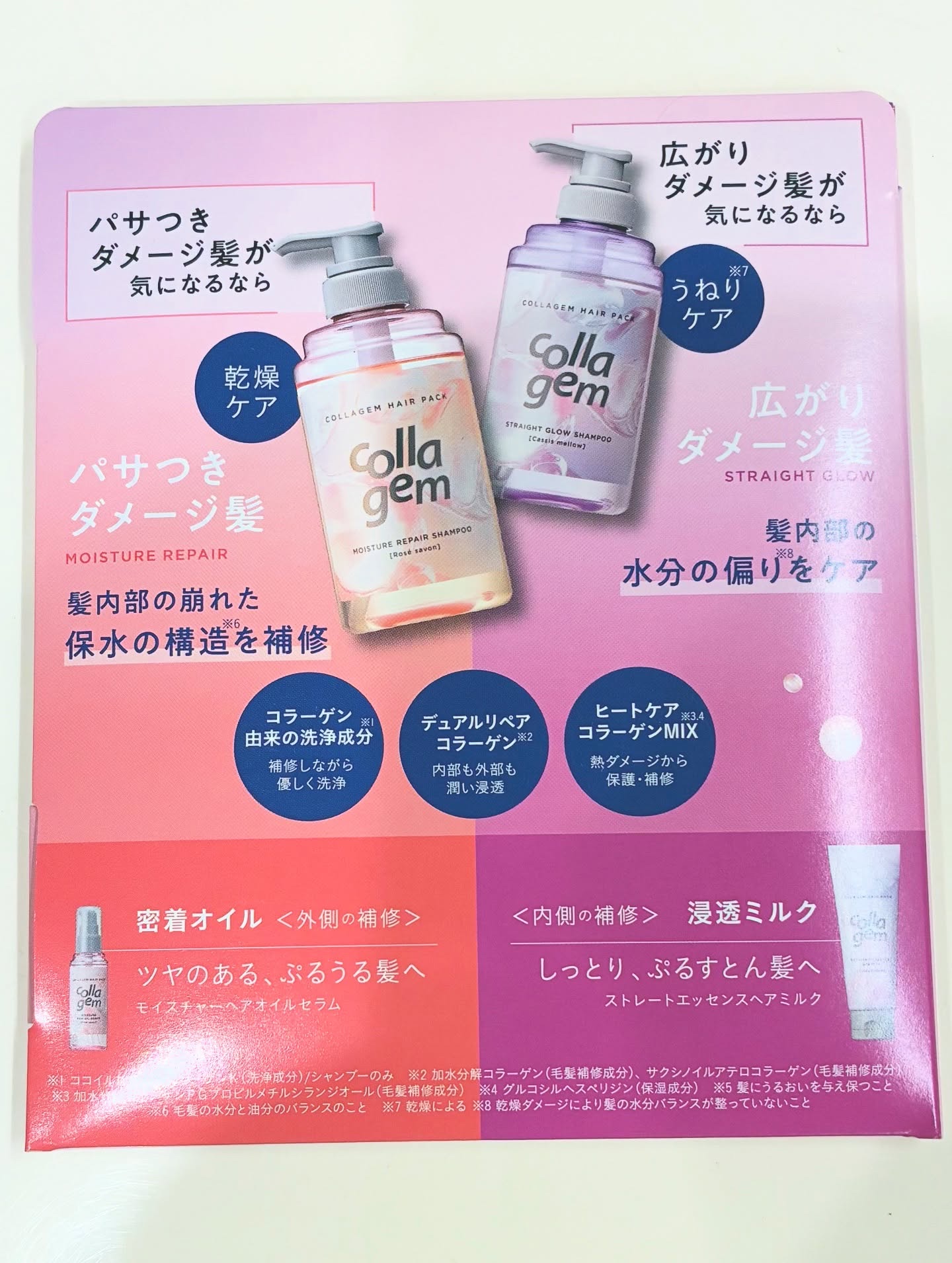 コラジェム ストレートエッセンスヘアミルク/collagem/ヘアミルクを使ったクチコミ（2枚目）