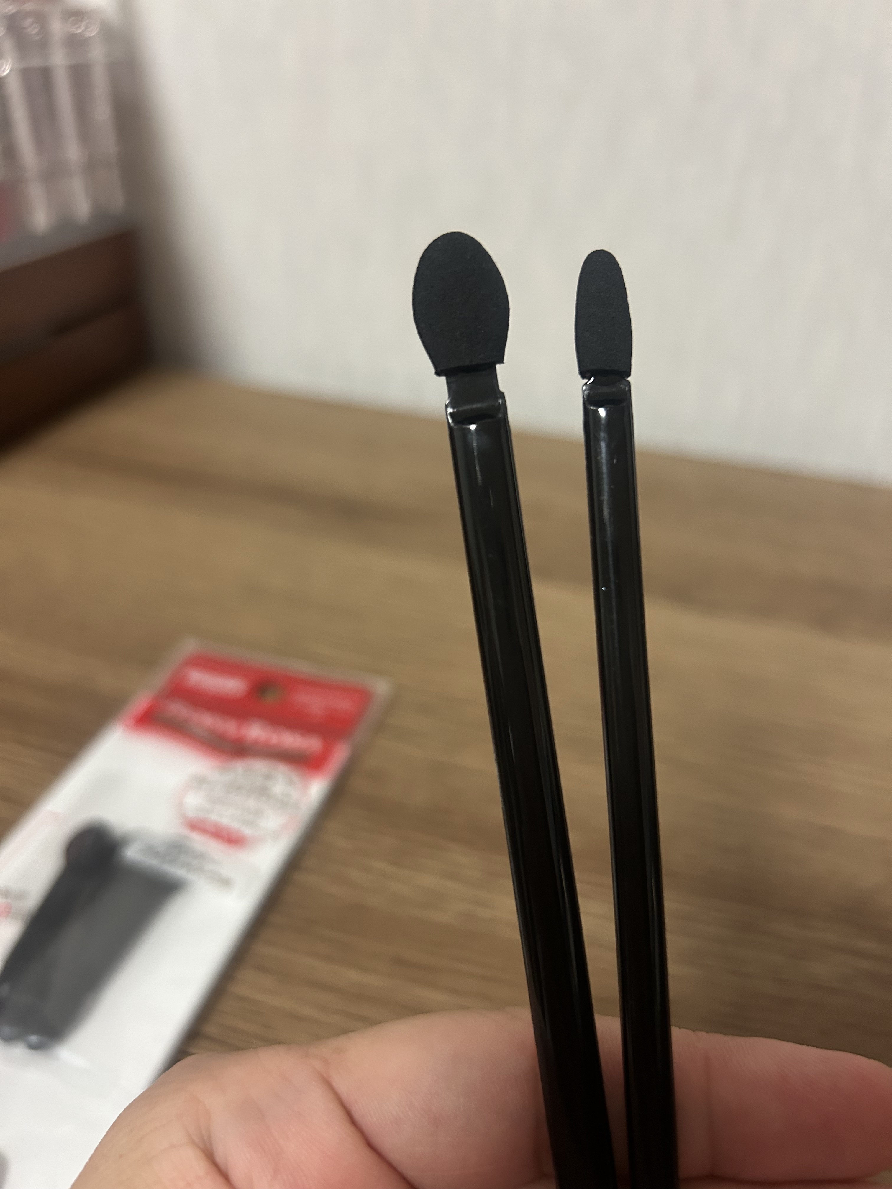 ロングアイシャドウチップ（4本）/DAISO/メイクブラシを使ったクチコミ（2枚目）