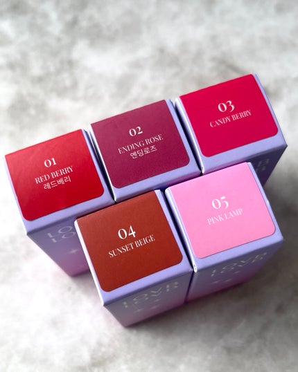 プリングロウkoreaリップティント 04 SUNSET BEIGE/LOVB LOVB/口紅の画像