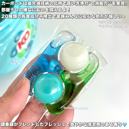 カーポッド/王子製薬/洗濯洗剤を使ったクチコミ(3枚目)