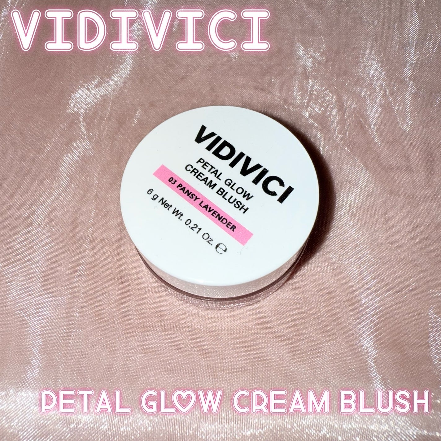 ペタルグロウクリームチーク/VIDIVICI/ジェル・クリームチークを使ったクチコミ(1枚目)