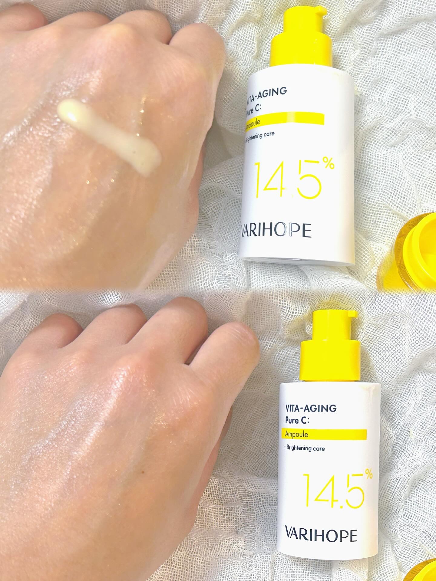 ８デイズピュアビタミンCアンプル/VARI:HOPE/美容液を使ったクチコミ（3枚目）