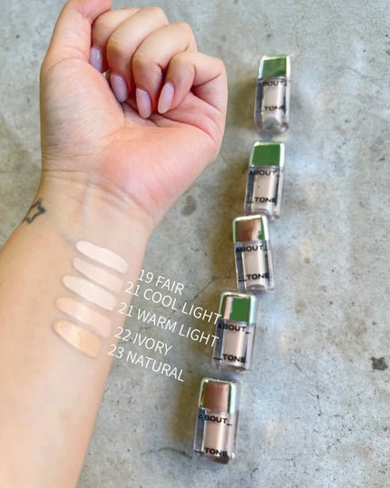 スキンレイヤーフィットファンデーション/ABOUT TONE/リキッドファンデーションを使ったクチコミ(3枚目)