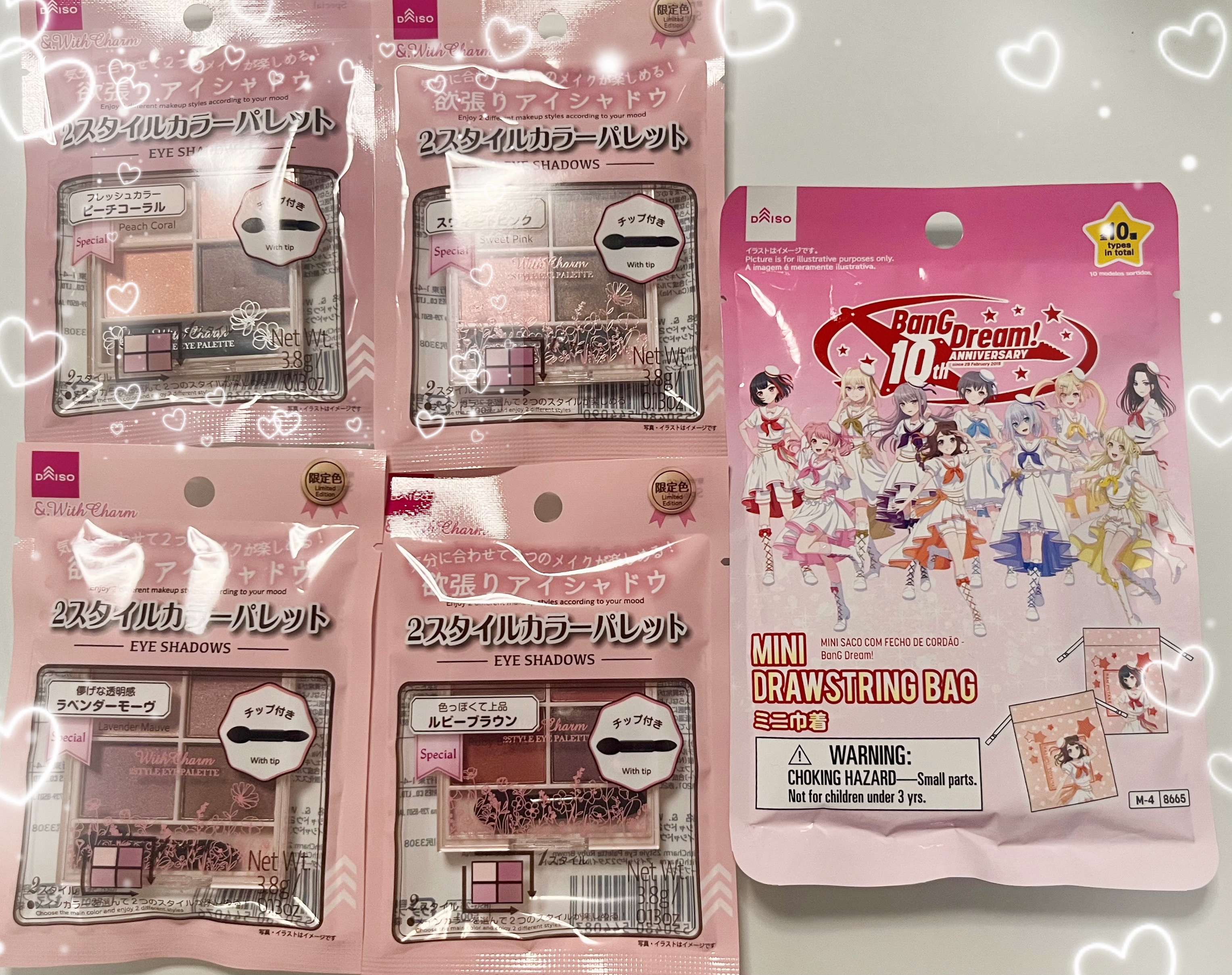 &. Wチャーム アイシャドウ2スタイルカラーパレット/DAISO/アイシャドウパレットを使ったクチコミ（1枚目）