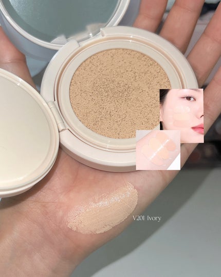 インクラスティングクッションファンデーション/THE FACE SHOP/クッションファンデーションを使ったクチコミ(2枚目)