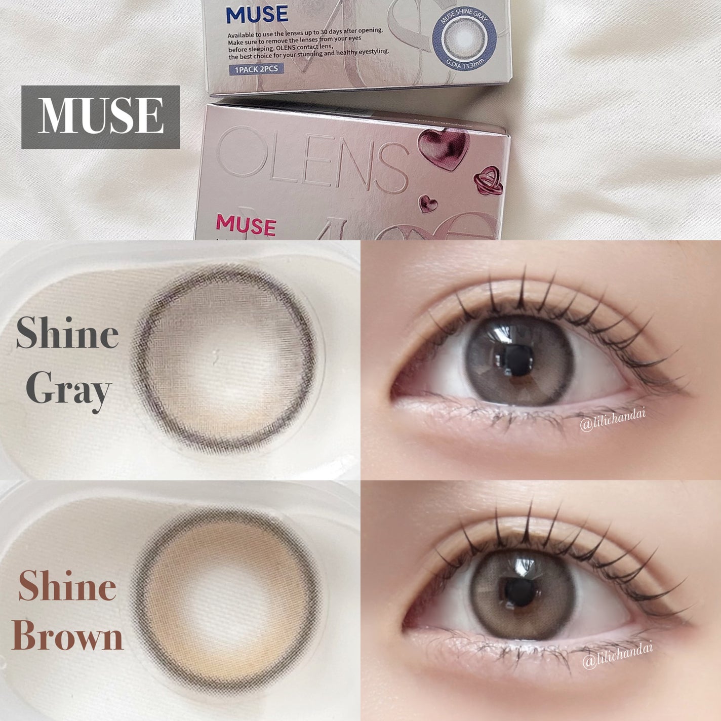 MUSE 1month/OLENS/1ヶ月(1MONTH)カラコンを使ったクチコミ(3枚目)