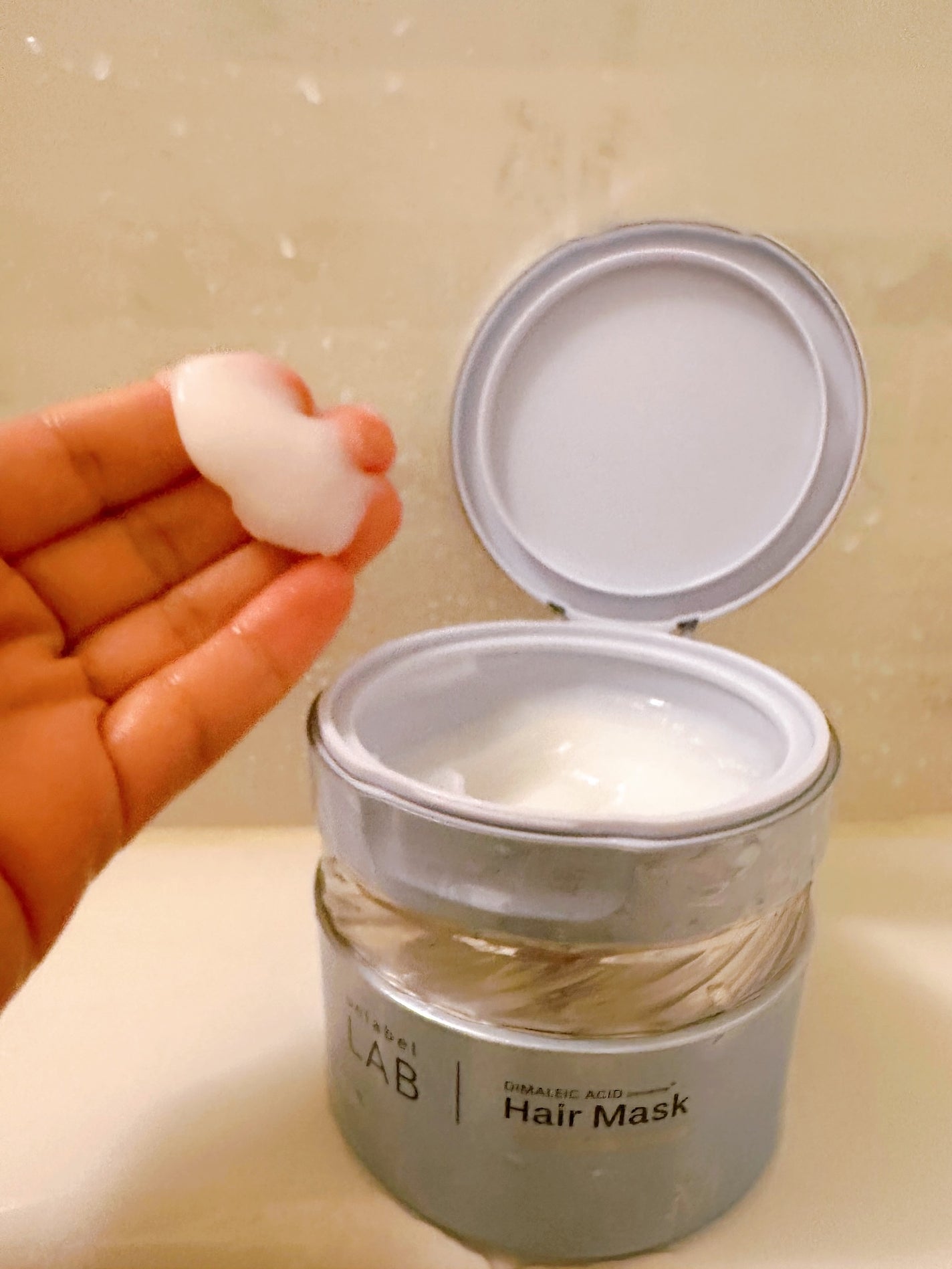 memeフォロバ100 on LIPS 「アンレーベル DA Pヘアマスクを使用してみました✨...☑︎..」(4枚目)