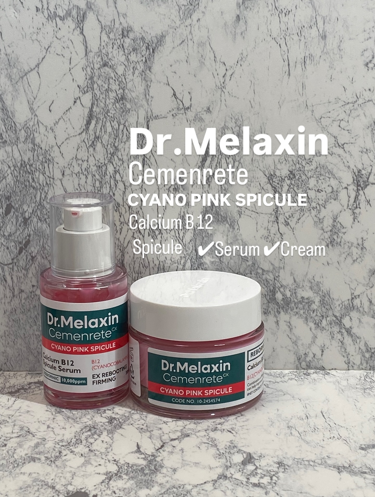 ・
@kaori_cosmetics_love  です。

Dr.Melaxin のセメンリト シアノ ピンクスピキュールラインのセラムとクリームを使ってみました！

@dr.melaxin＿jp 
@dr.melaxin＿korea 

