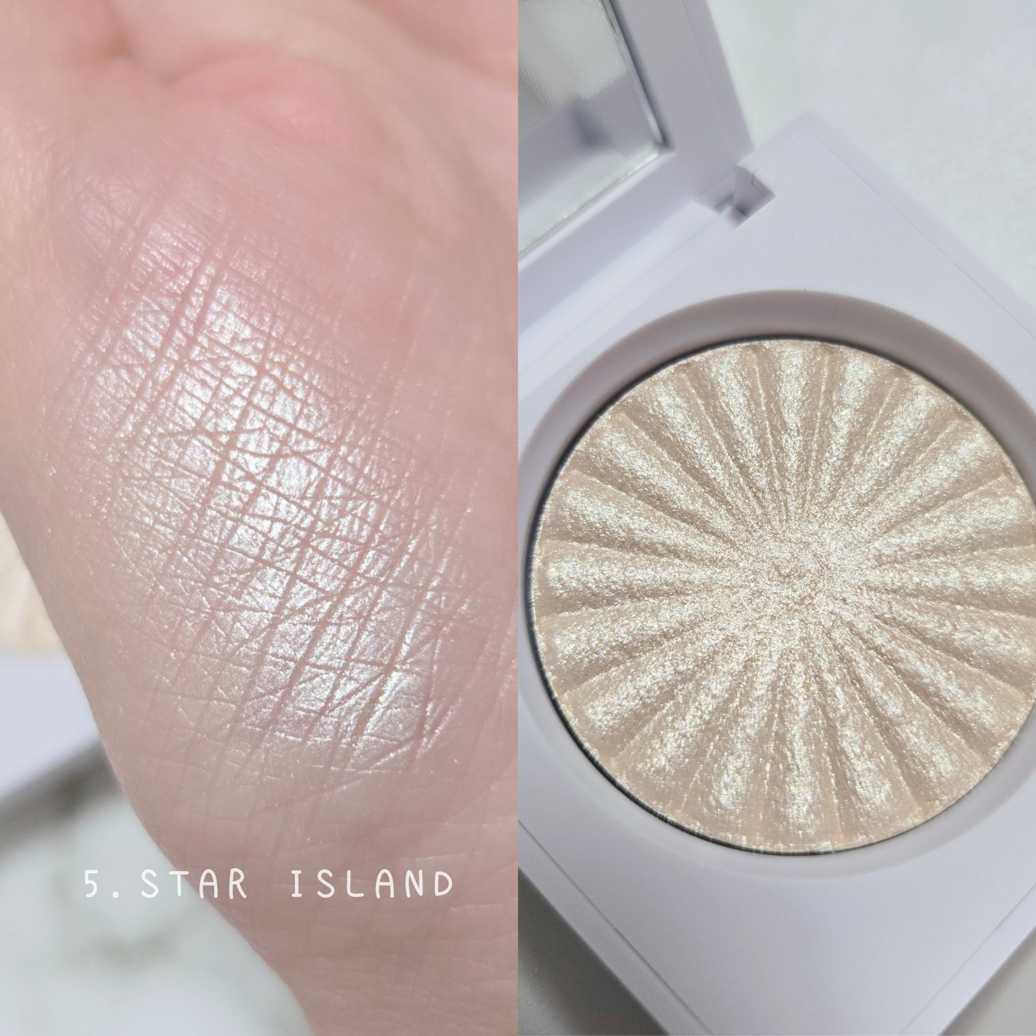 OFRA mini Highlighter Star Island/Ofra Cosmetics/パウダーハイライトを使ったクチコミ（2枚目）