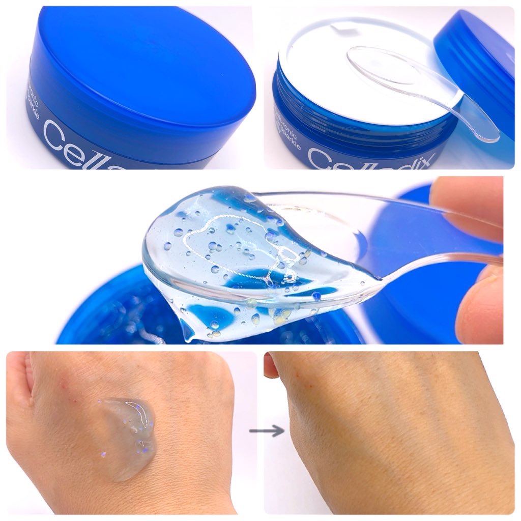 ヒアルロニック ビタ スパークル ゼリー/Celladix/フェイスクリームを使ったクチコミ（2枚目）