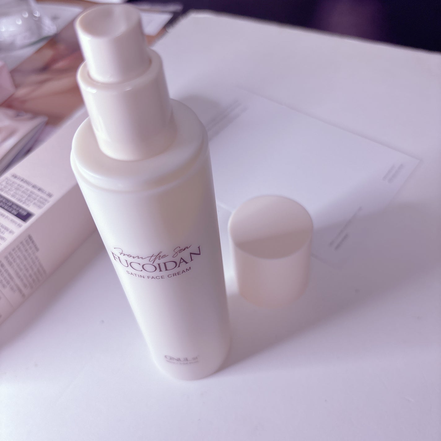 フコイダンサテンフェイスクリーム/ONUL31/フェイスクリームを使ったクチコミ(3枚目)