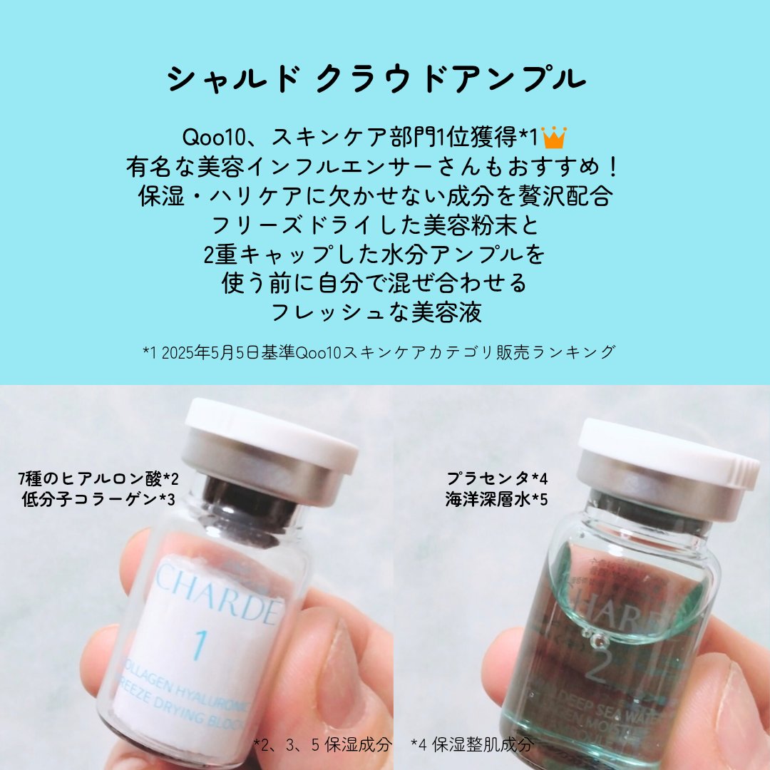 クラウドアンプル 1week キット/CHARDE/美容液を使ったクチコミ（2枚目）