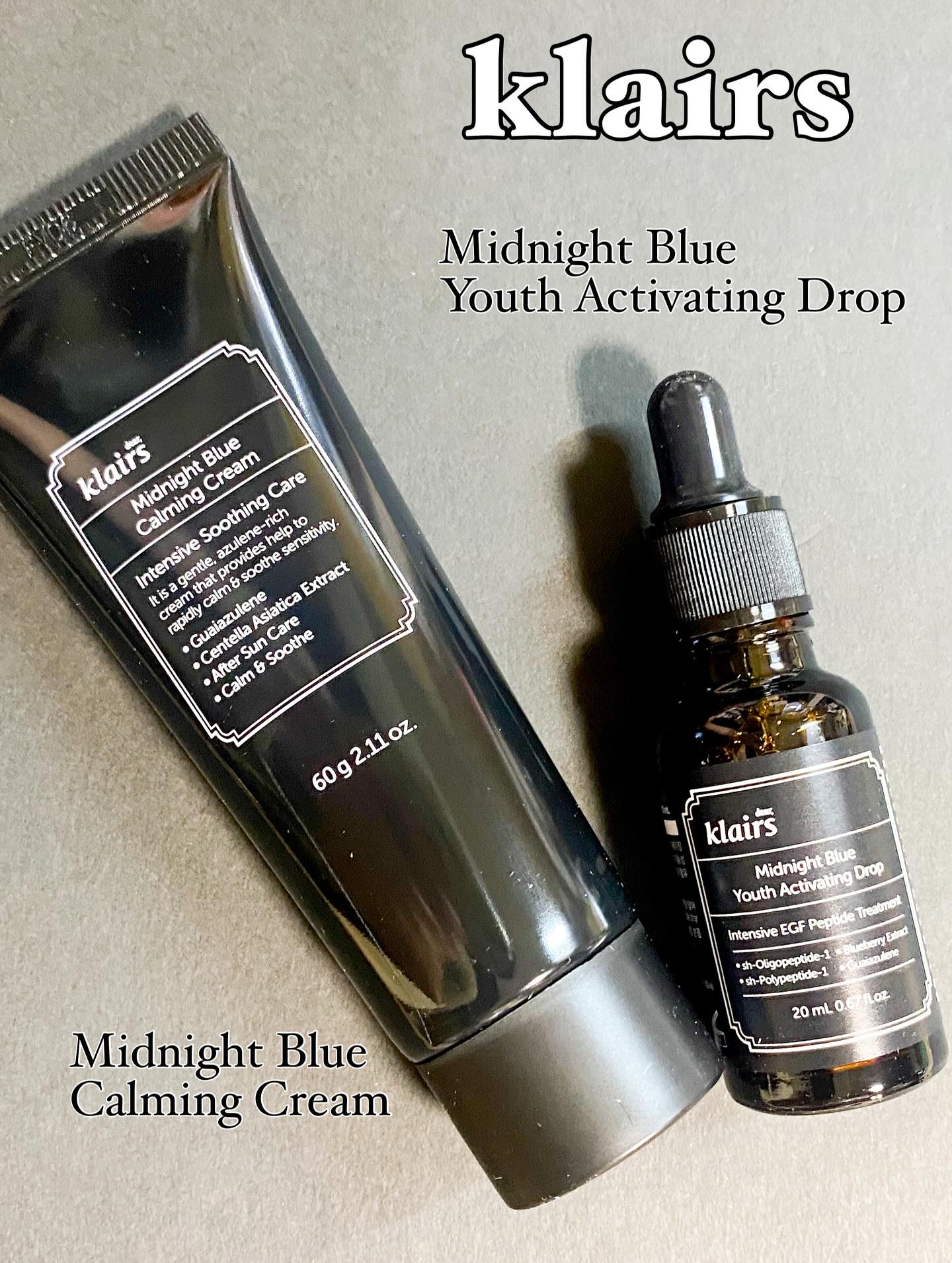 ミッドナイトブルーカーミングクリーム/Klairs/フェイスクリームを使ったクチコミ（1枚目）