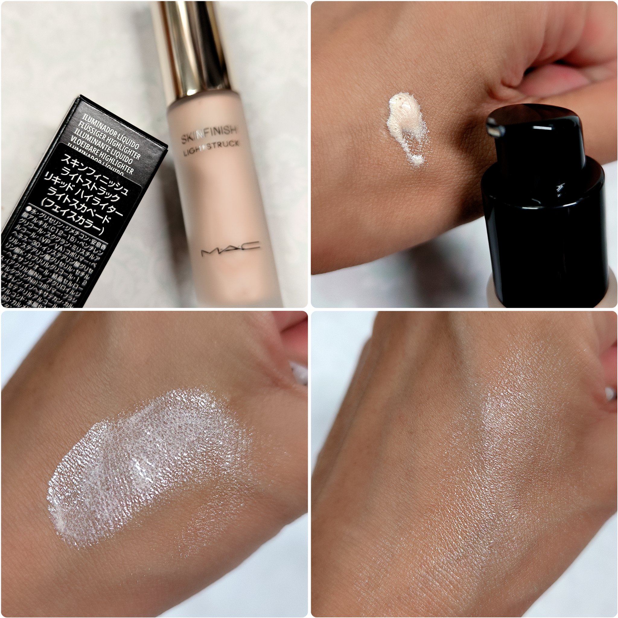 スキンフィニッシュ ライトストラック リキッド ハイライター/M・A・C/リキッドハイライトを使ったクチコミ（2枚目）
