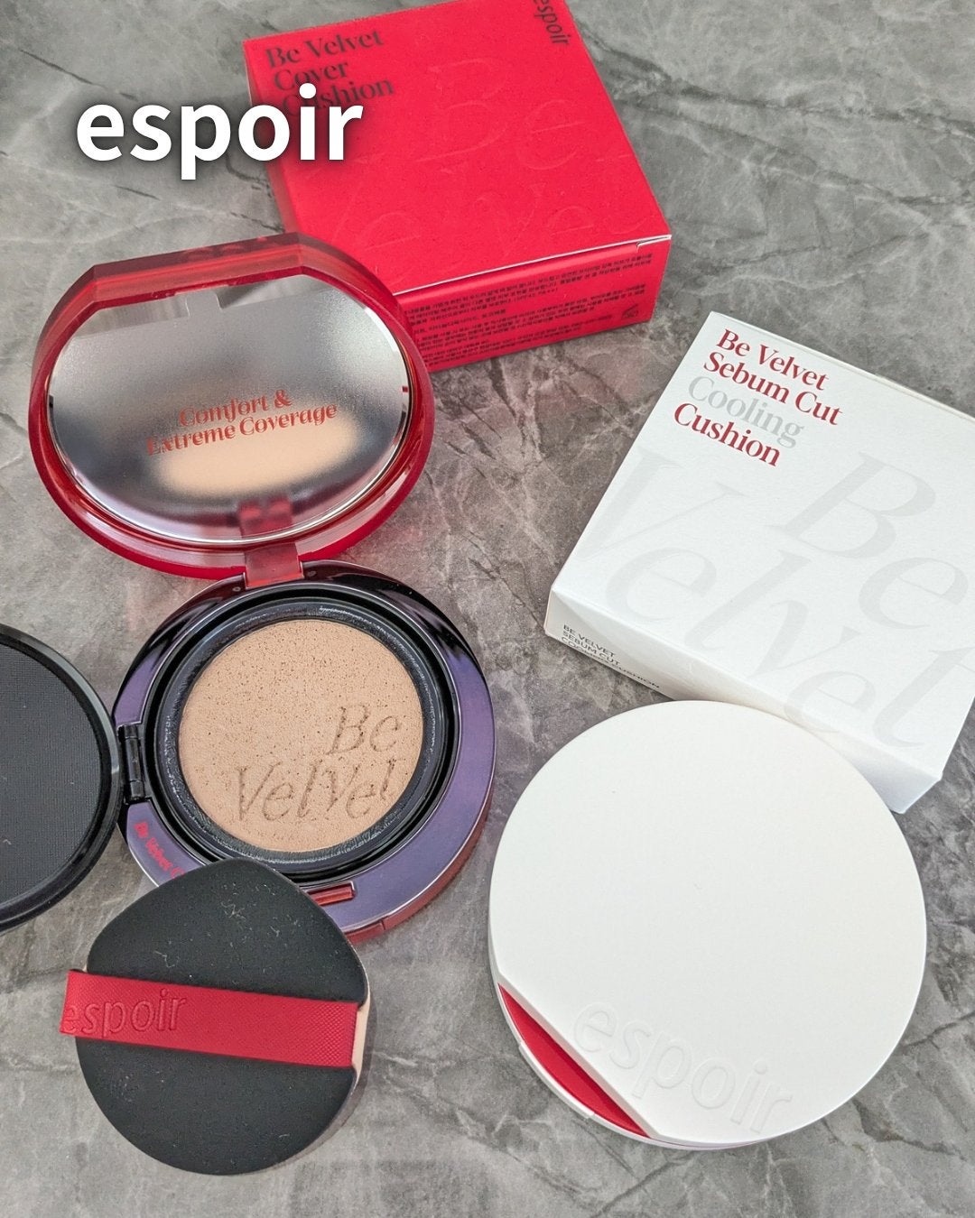 ビーベルベットカバークッション/espoir/クッションファンデーションを使ったクチコミ(1枚目)