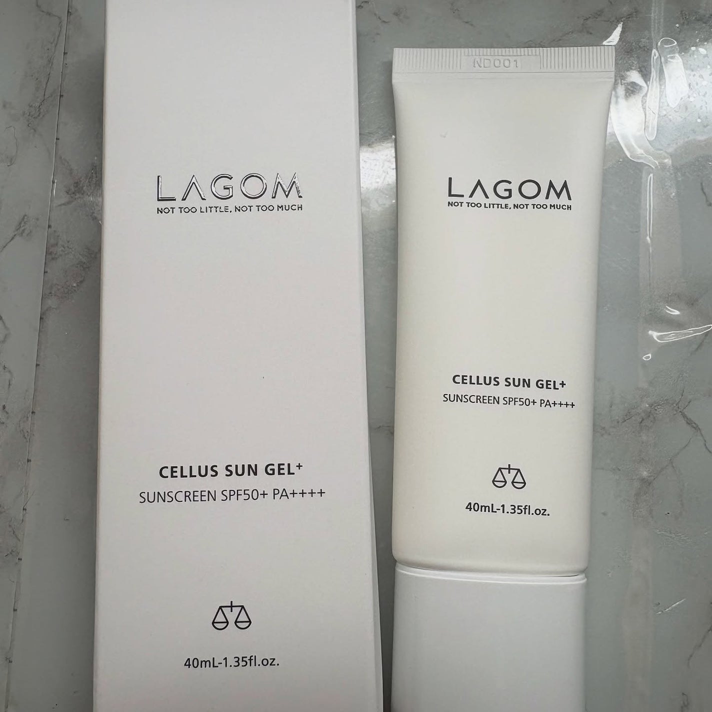 サンジェル プラス SPF50+ PA++++/LAGOM /日焼け止めジェルを使ったクチコミ(2枚目)