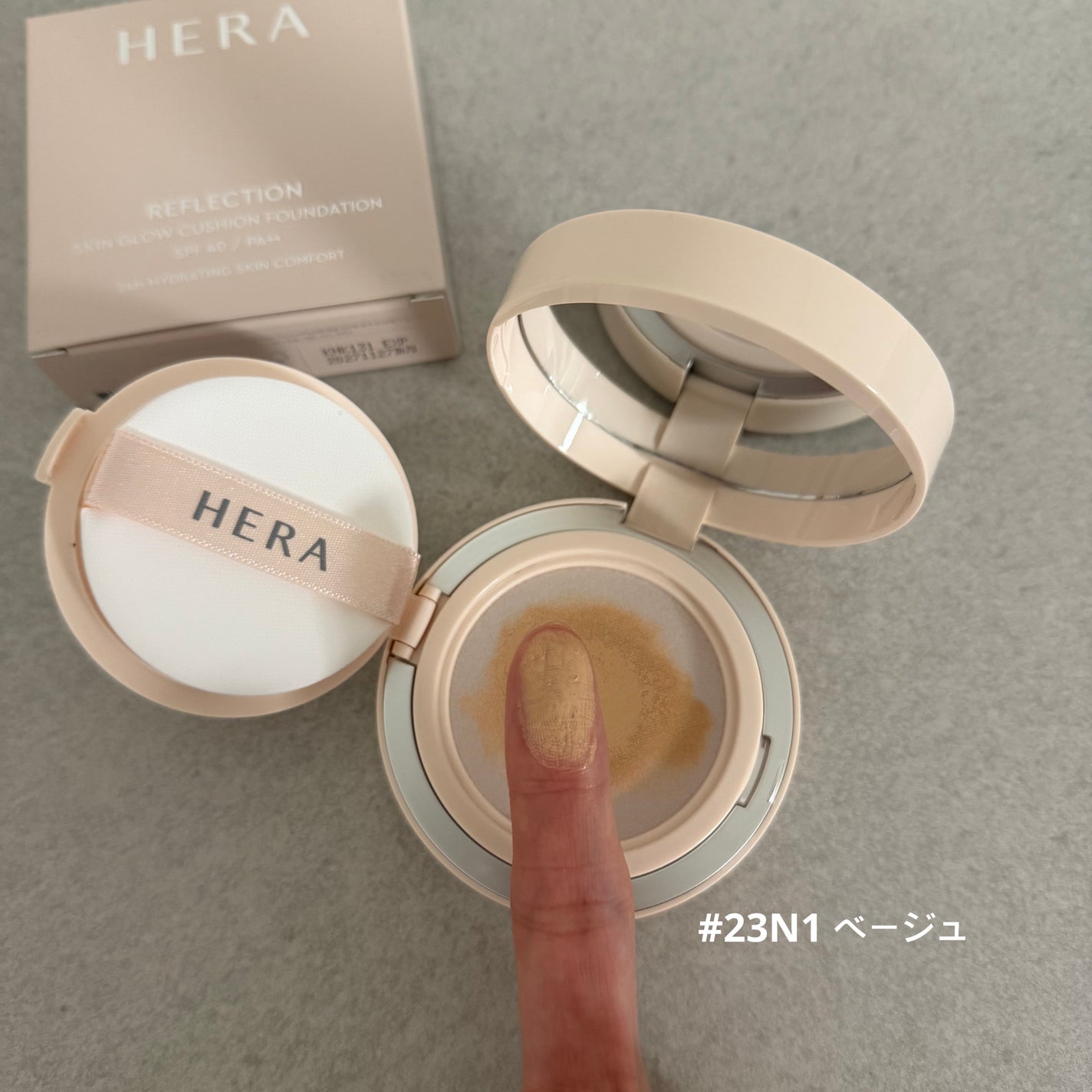 リフレクション スキン グロウ クッション ファンデーション/HERA/クッションファンデーションを使ったクチコミ(2枚目)