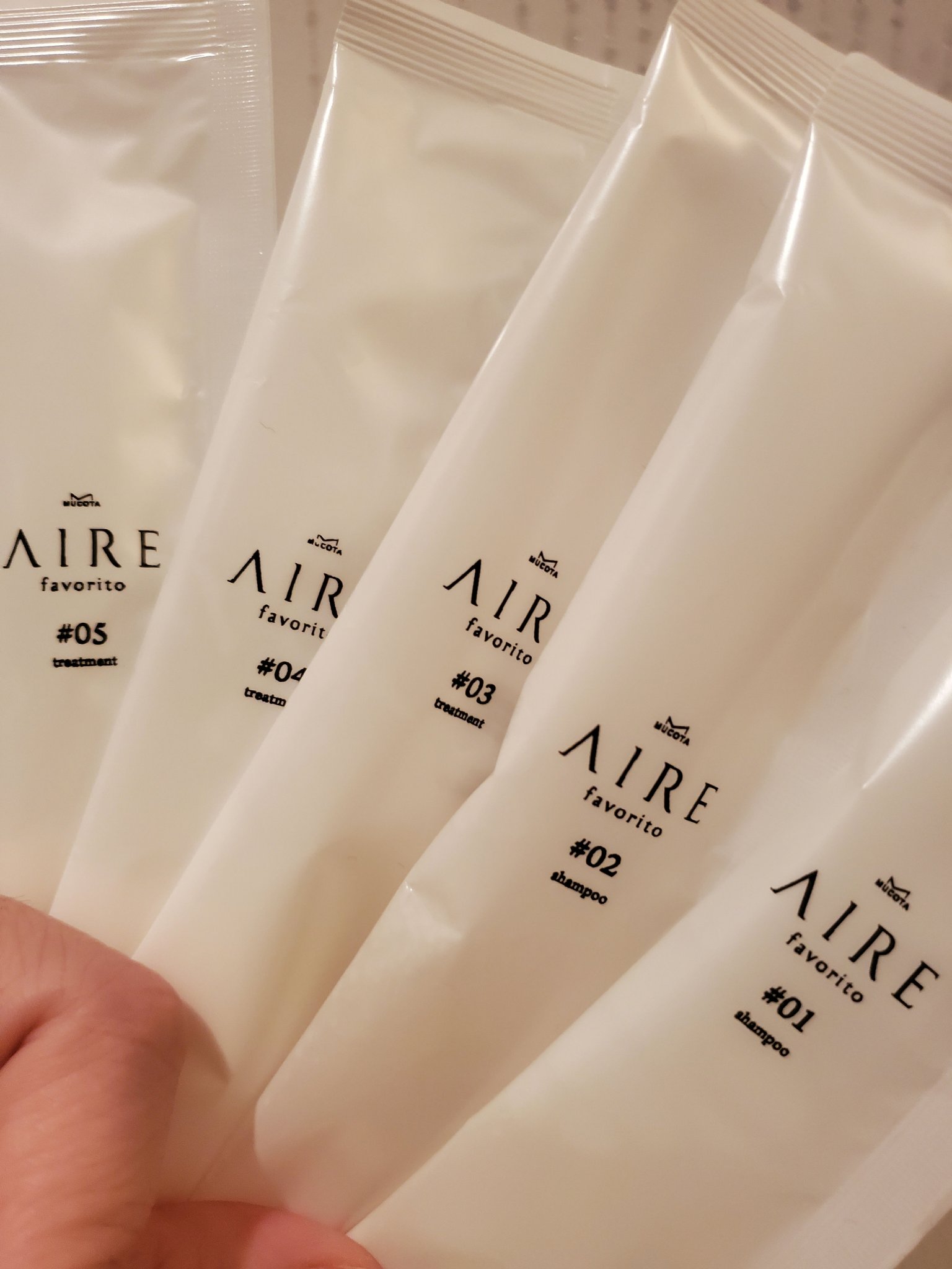 AIRE favorito 04トリートメント　EG/MUCOTA(ムコタ)/洗い流すヘアトリートメントを使ったクチコミ（2枚目）