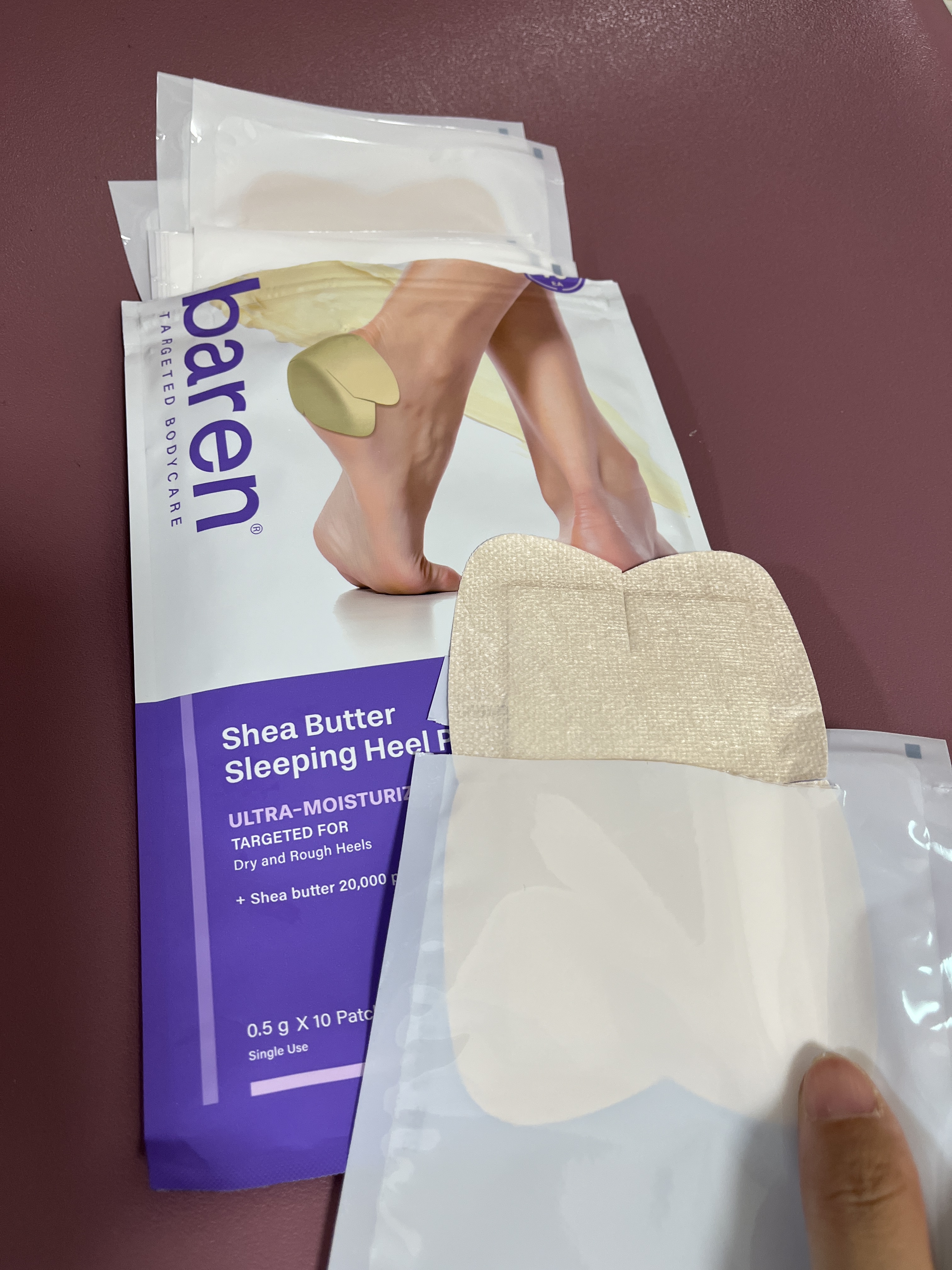 シアバター スリーピング ヒール パッチ/BAREN/レッグ・フットケアを使ったクチコミ（2枚目）