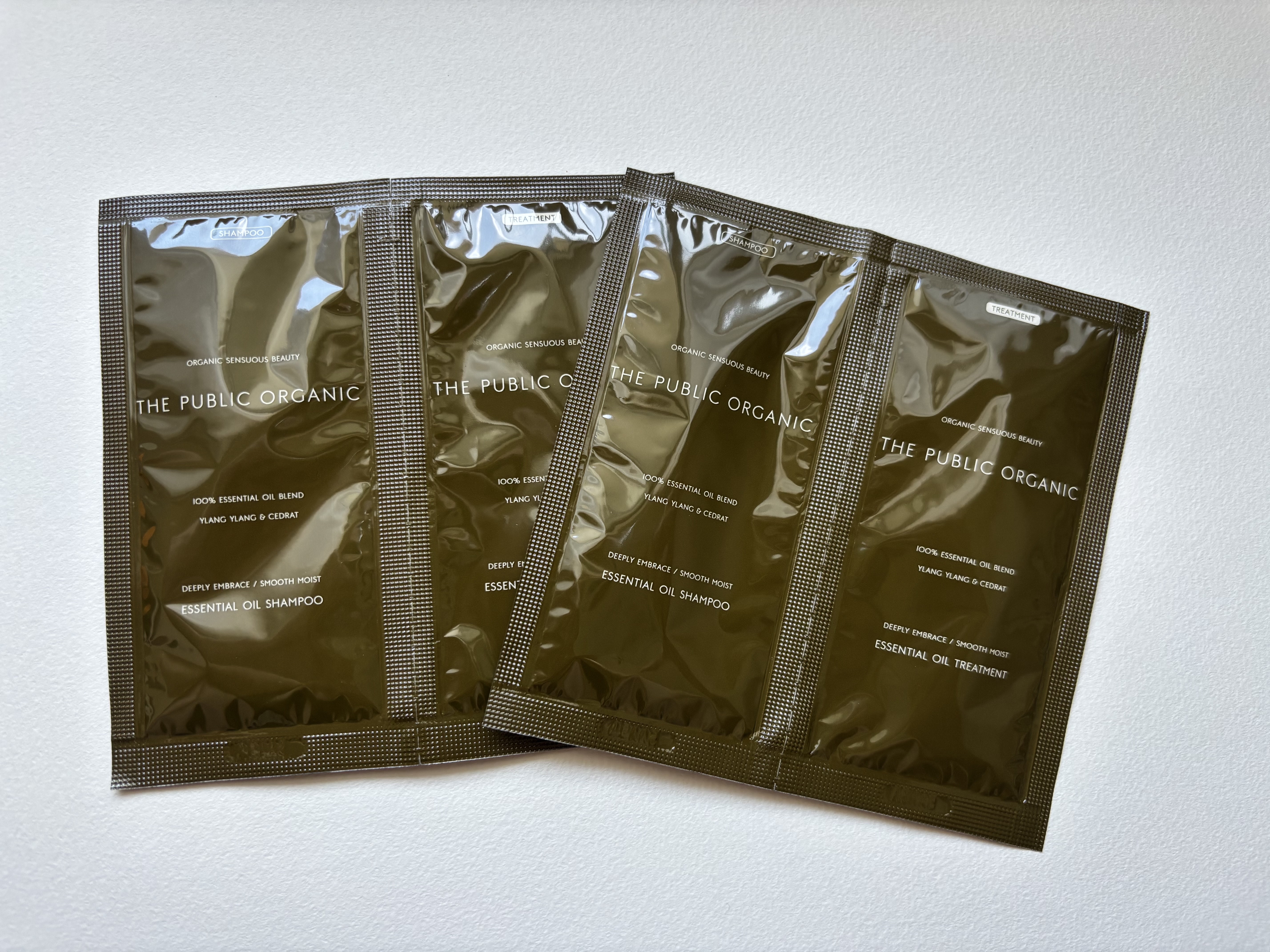 ディープリーエンブレイス スムースモイスト 精油シャンプー/精油トリートメント/THE PUBLIC ORGANIC/市販シャンプーを使ったクチコミ（1枚目）