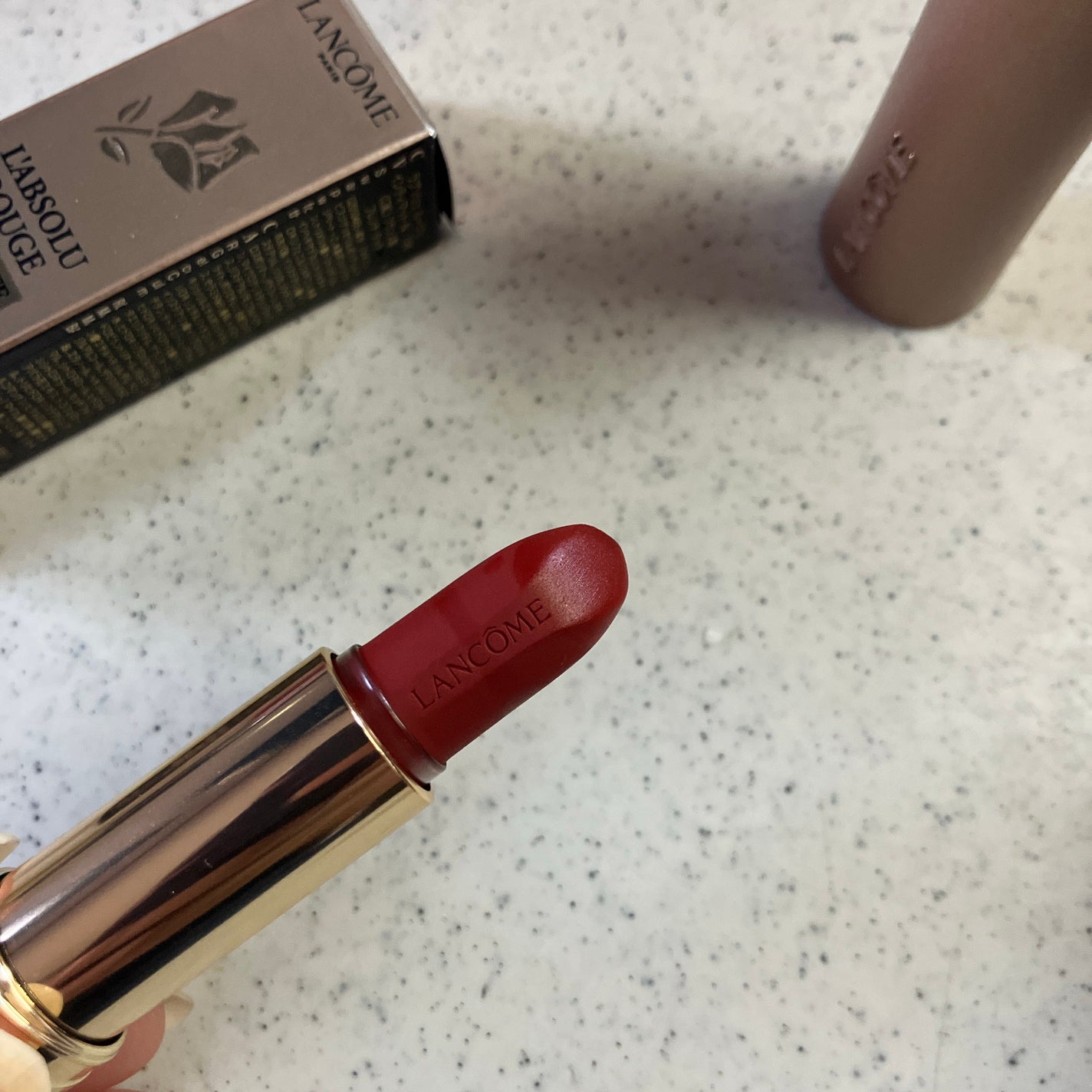 ラプソリュ ルージュ インティマット N/LANCOME/口紅を使ったクチコミ(2枚目)