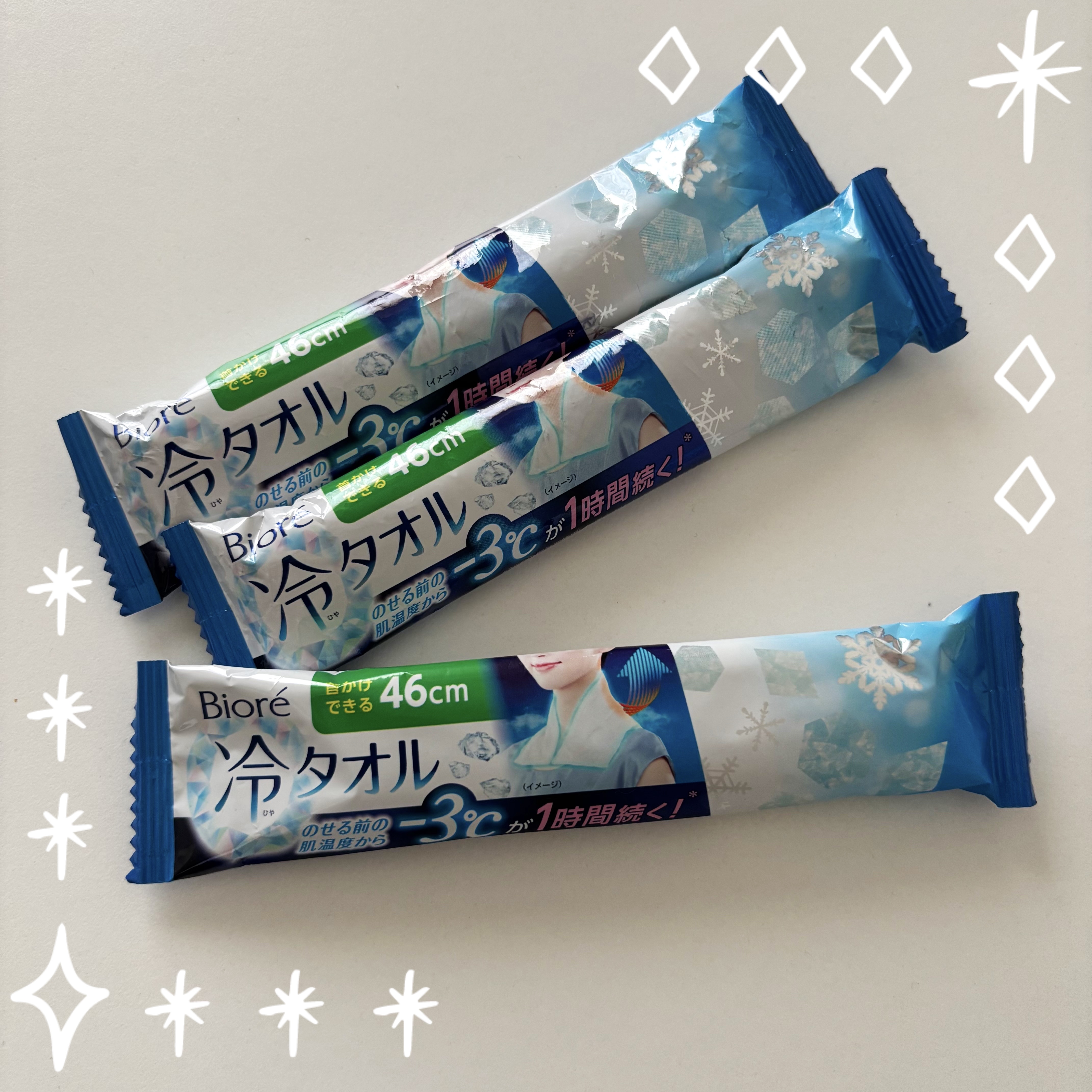 冷タオル 無香性/ビオレ/ボディシートを使ったクチコミ（1枚目）