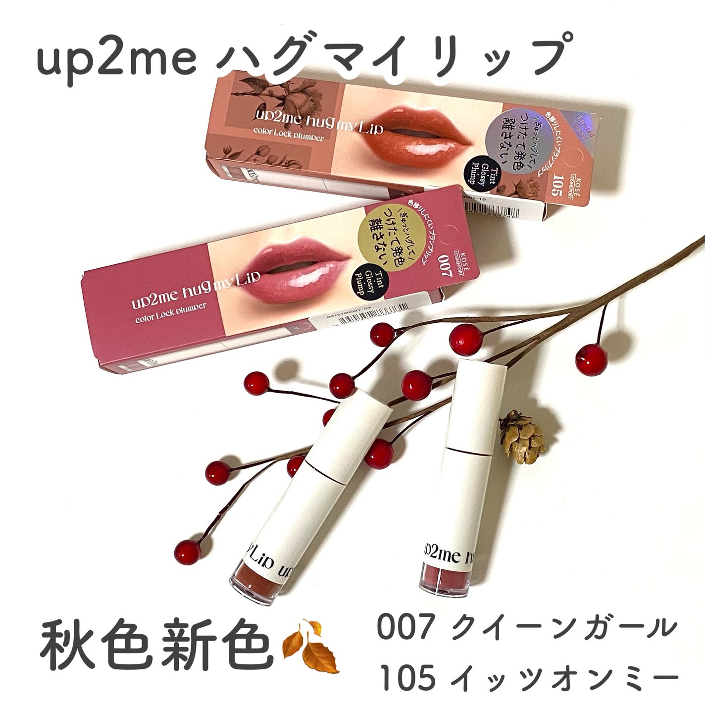 アップトゥーミー ハグマイリップ カラーロックプランパー/up2me/リッププランパーを使ったクチコミ(1枚目)