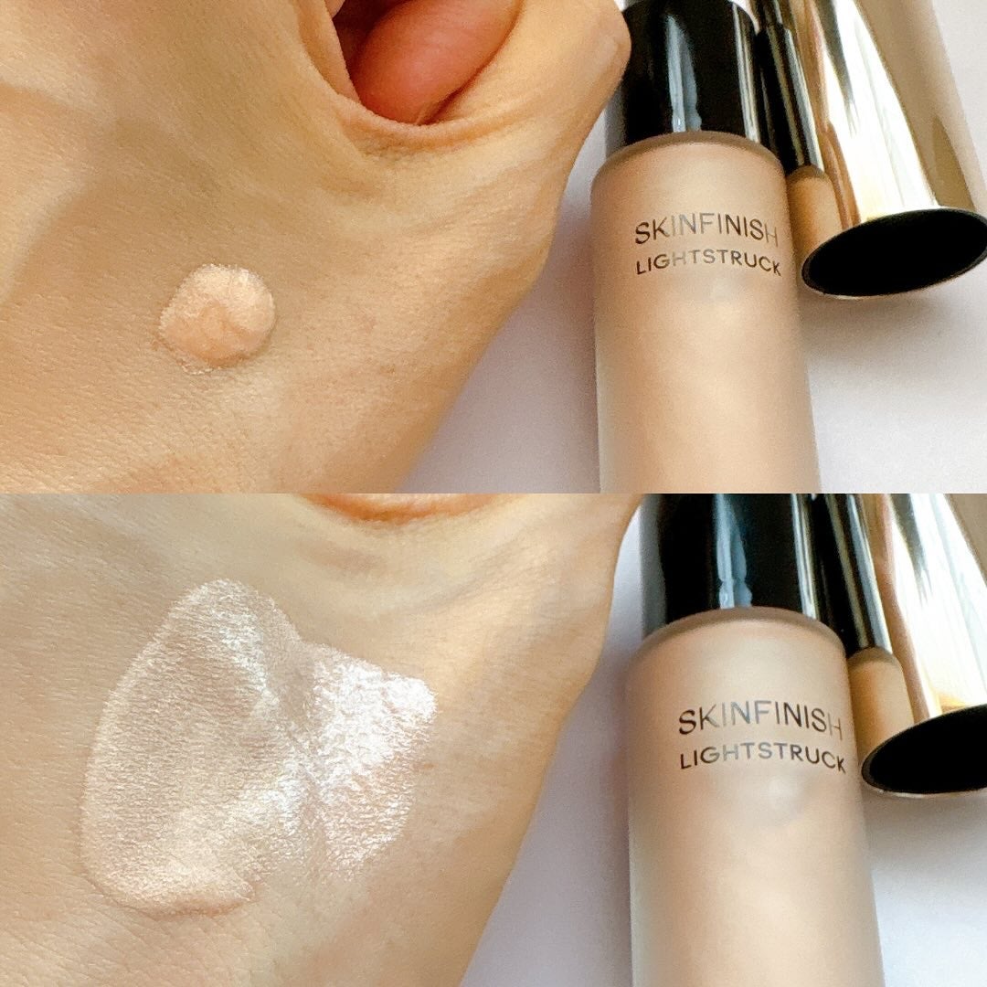 スキンフィニッシュ ライトストラック リキッド ハイライター/M・A・C/リキッドハイライトを使ったクチコミ(2枚目)